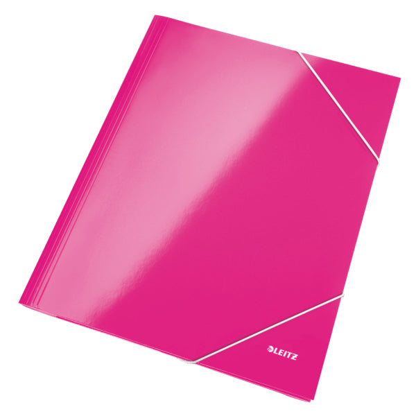 Leitz Sammelmappe für A4, Karton, Pink, mit Gummizug