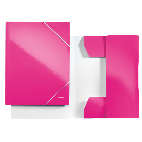 Leitz Sammelmappe für A4, Karton, Pink, mit Gummizug