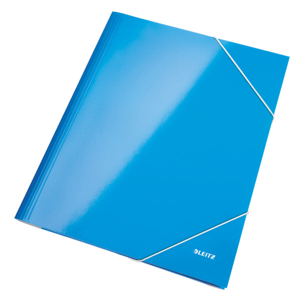 Leitz Sammelmappe für A4, Karton, Blau, mit Gummizug