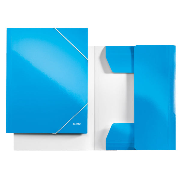 Leitz Sammelmappe für A4, Karton, Blau, mit Gummizug