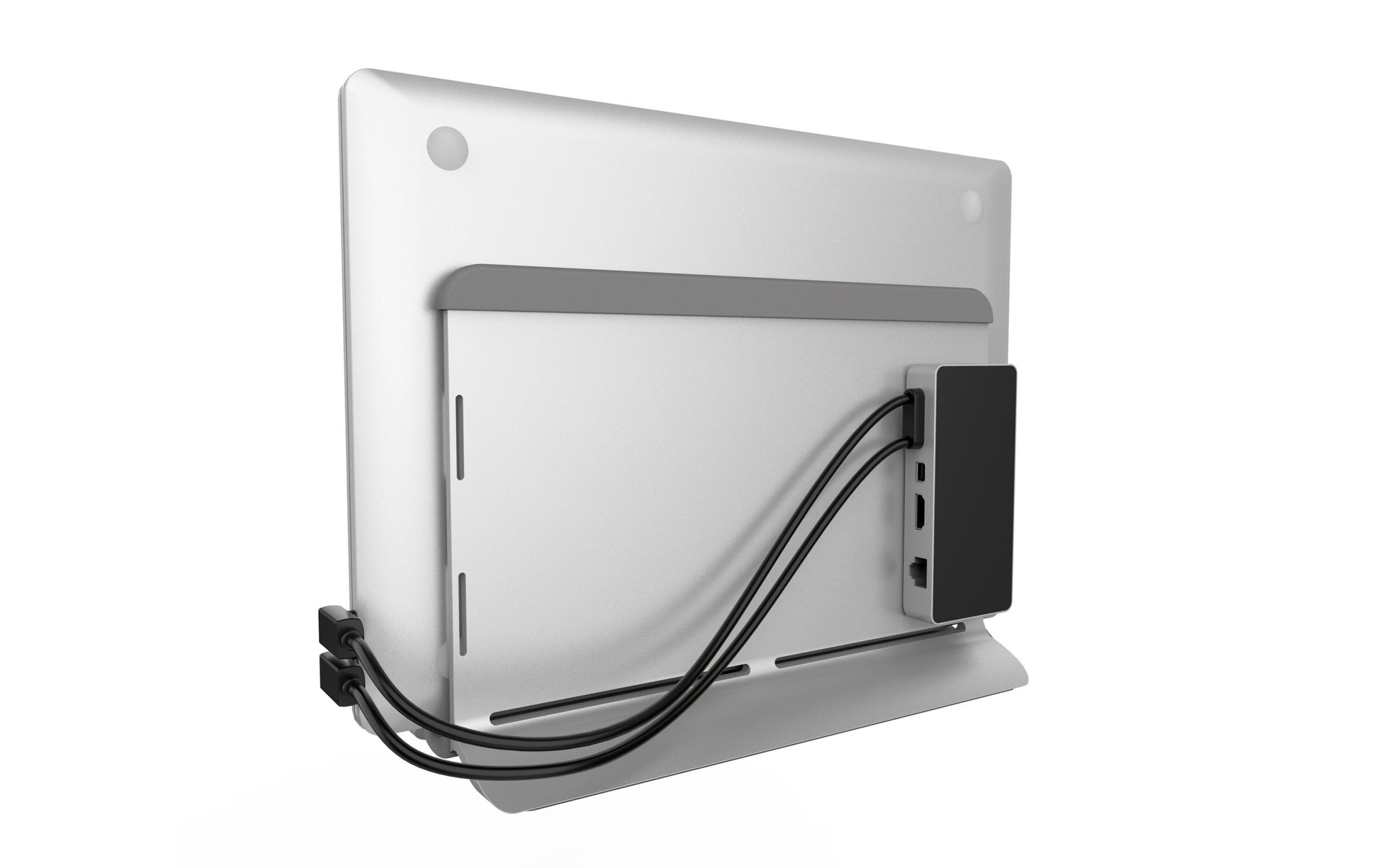 LMP Laptop-Ständer – bis 16", Aluminium, Gummifüsse – Silber