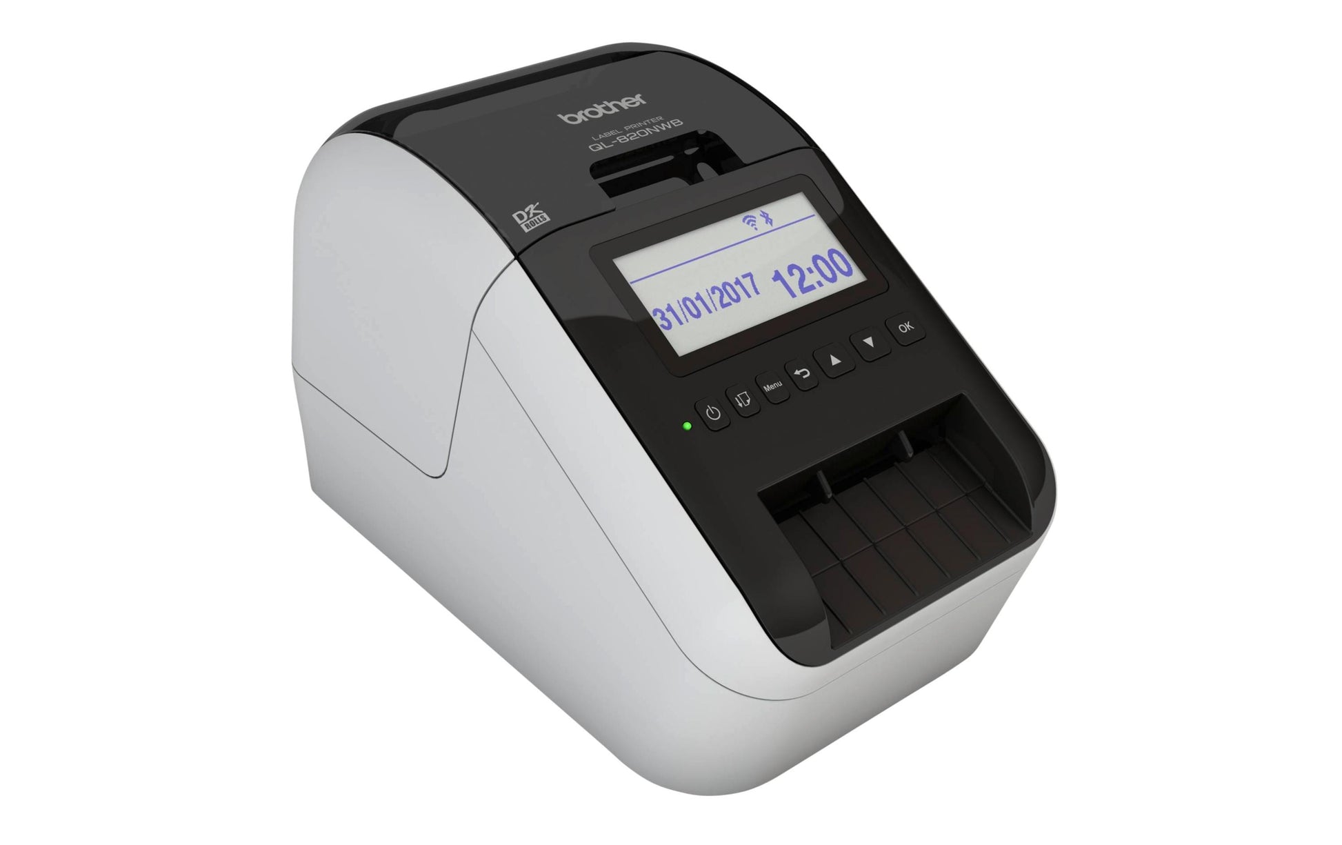 Brother DYMO LabelWriter QL-820NWB – Etikettendrucker, Thermodirekt, für DK-Rollen, WLAN, Bluetooth, 300 × 600 dpi
