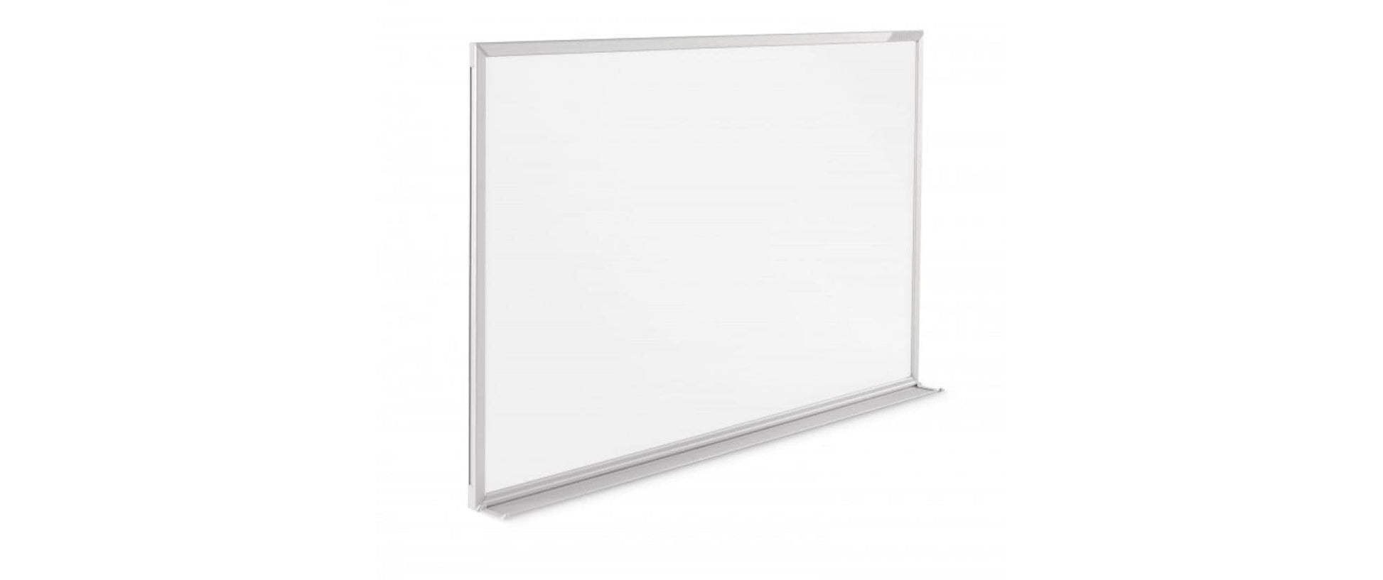 Magnetoplan Whiteboard – 200 × 100 cm, Emaille, magnetisch, Aluminiumrahmen, Wandmontage, inkl. Stiftablage