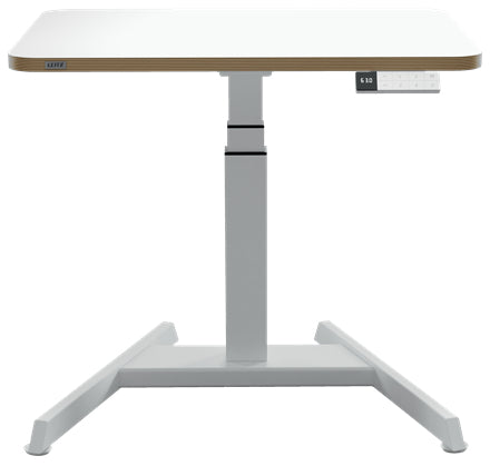 Leitz Ergo höhenverstellbarer Sitz-Stehtisch – 65 cm, Dunkles Grau, 60 cm