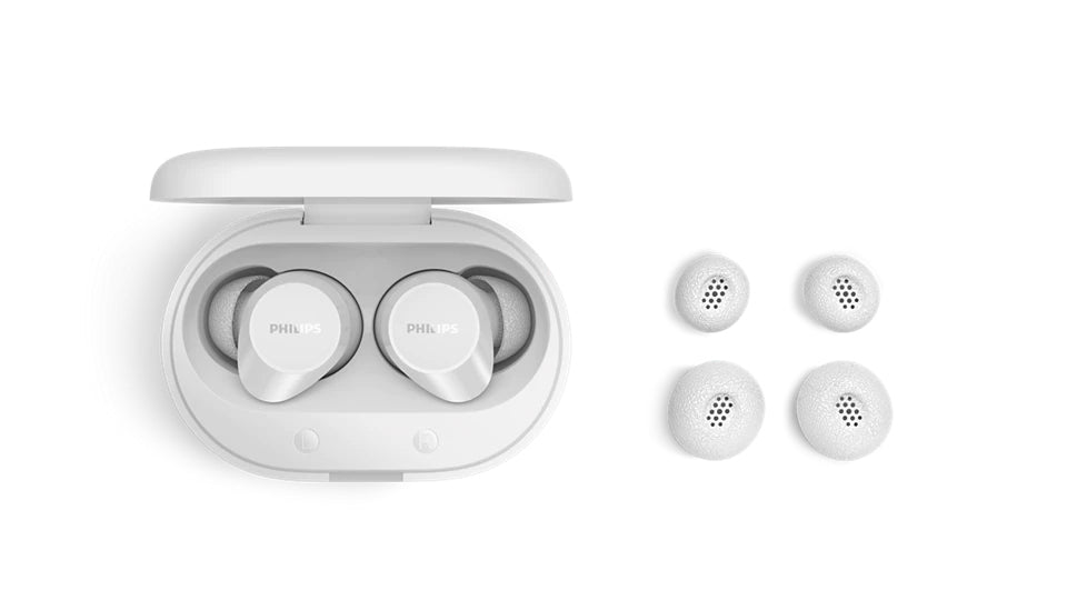 Philips TAT1300WT/00 TWS In-Ear – ANC, mit Ladecase, Weiss, BT 6.0