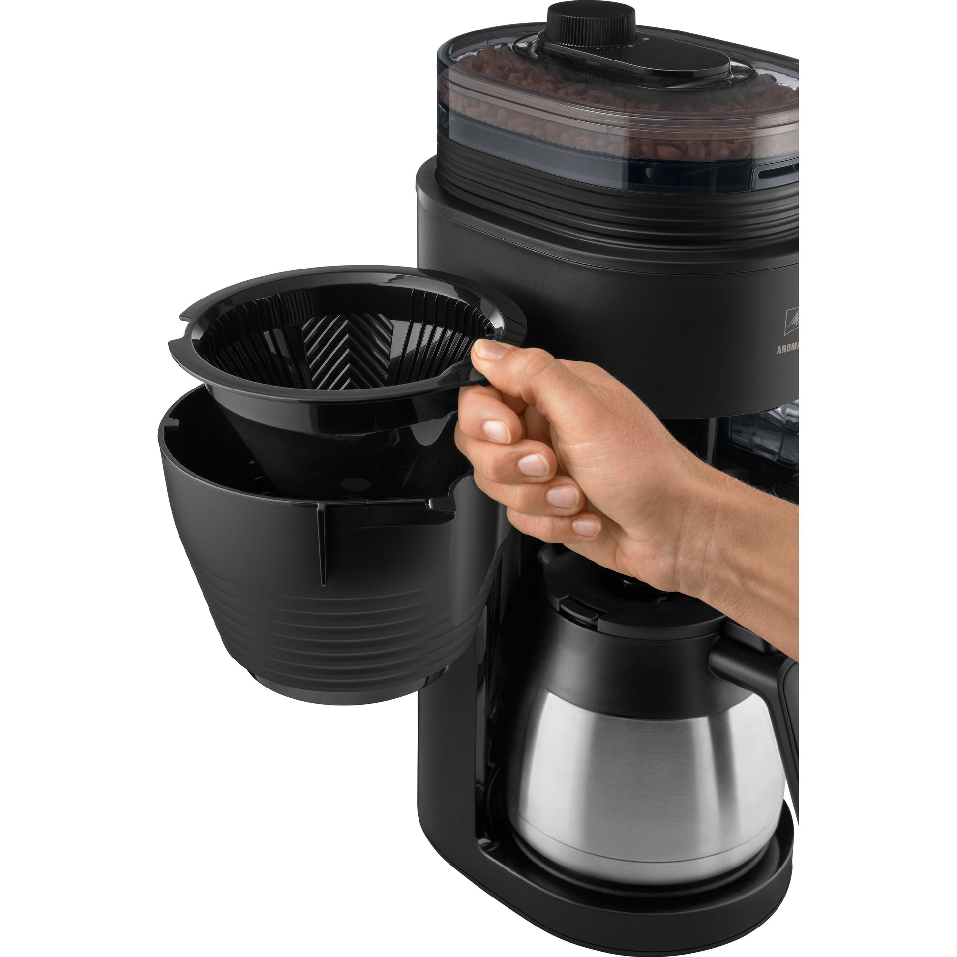 Melitta Aromafresh Therm Pro X Filterkaffeemaschine – 8 Tassen, Schwarz