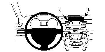 Brodit 213471 – Montagehalterung – Schwarz