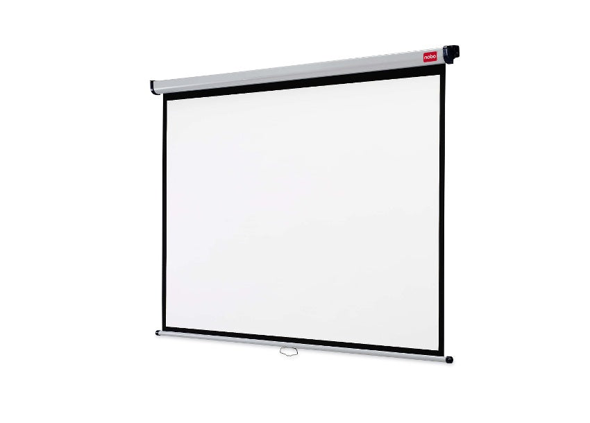 Nobo Rollo-Leinwand – 4:3, 234,5 × 176 cm, weiss