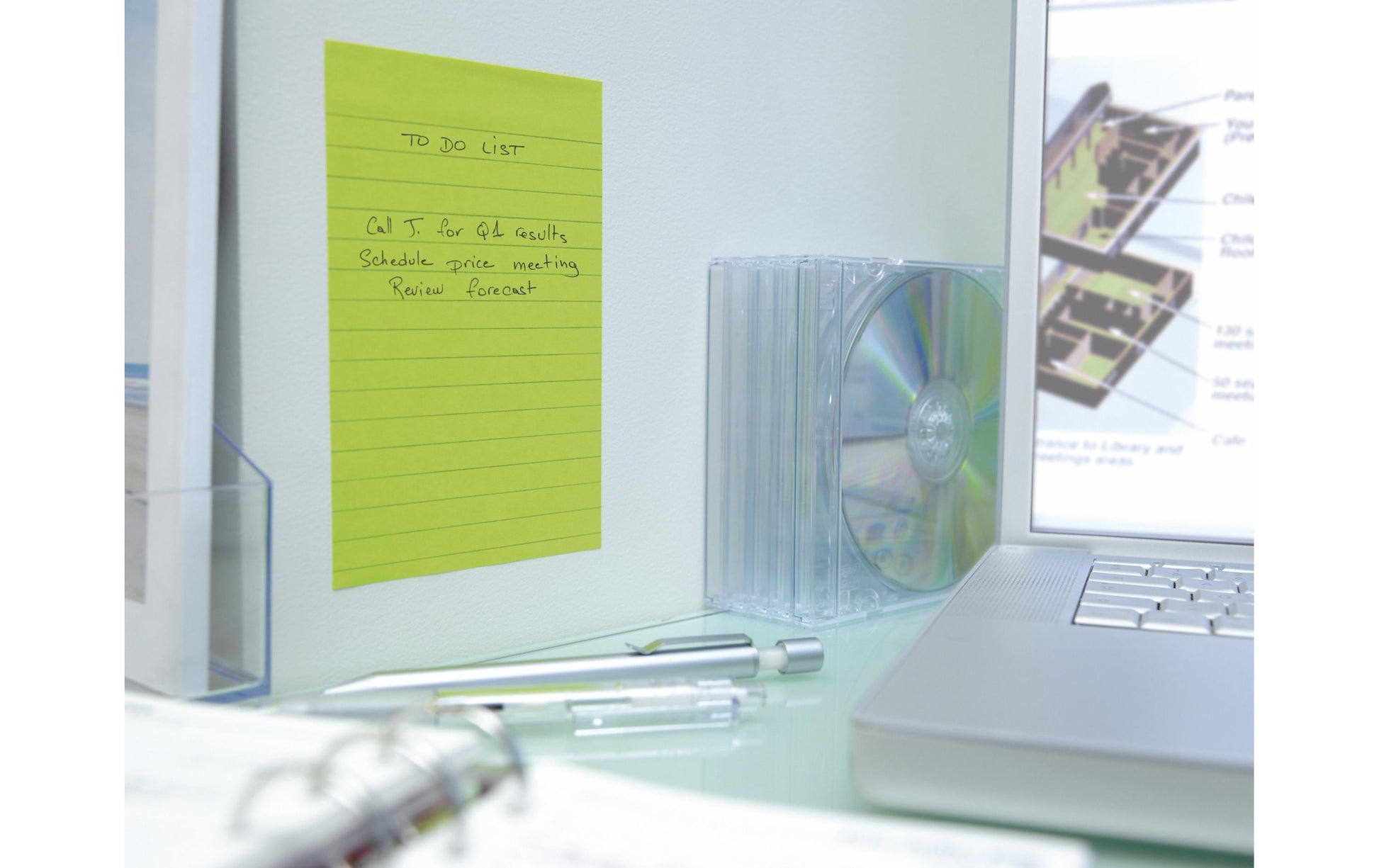Post-it Super Sticky Haftnotizen – 125×200 mm – sortiert, 2×45 Blatt, liniert, PEFC