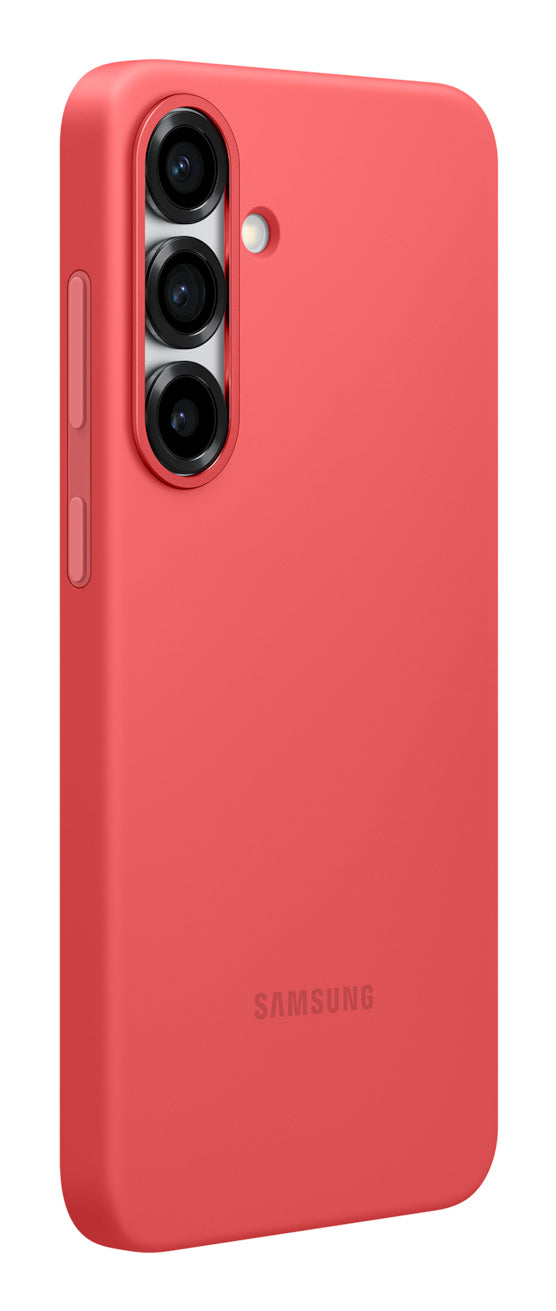 Samsung Backcover – für Samsung Galaxy S25+ – rot – Silikon, stossfest