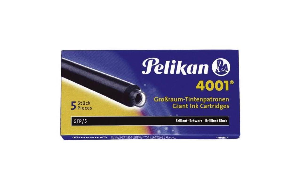 Pelikan Tintenpatronen 4001 – schwarz, dokumentenecht, geruchsarm, 5 Stk.