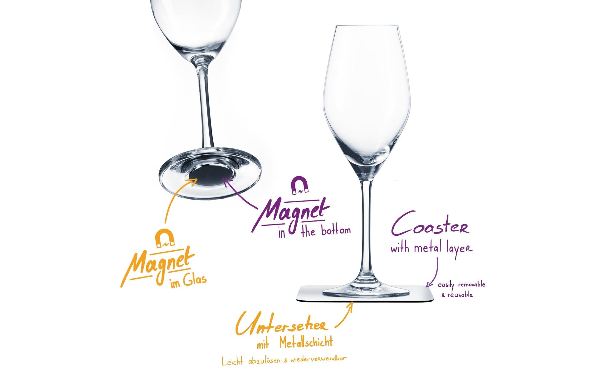 Silwy Champagnerflöte – 2er Set, 200 ml, Kristallglas, Transparent