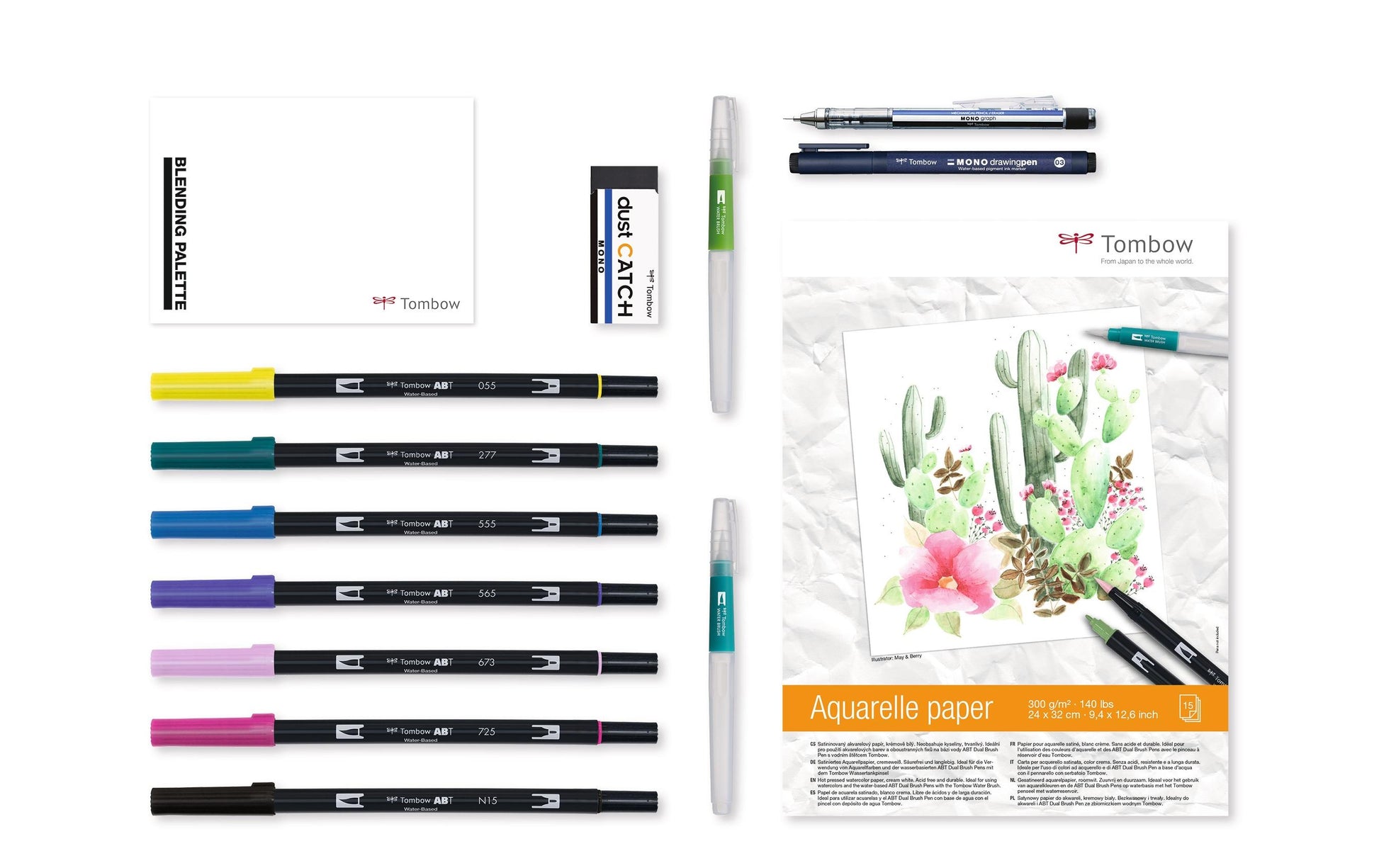 Tombow Auswaschbare Filzstifte, 14 Stk.