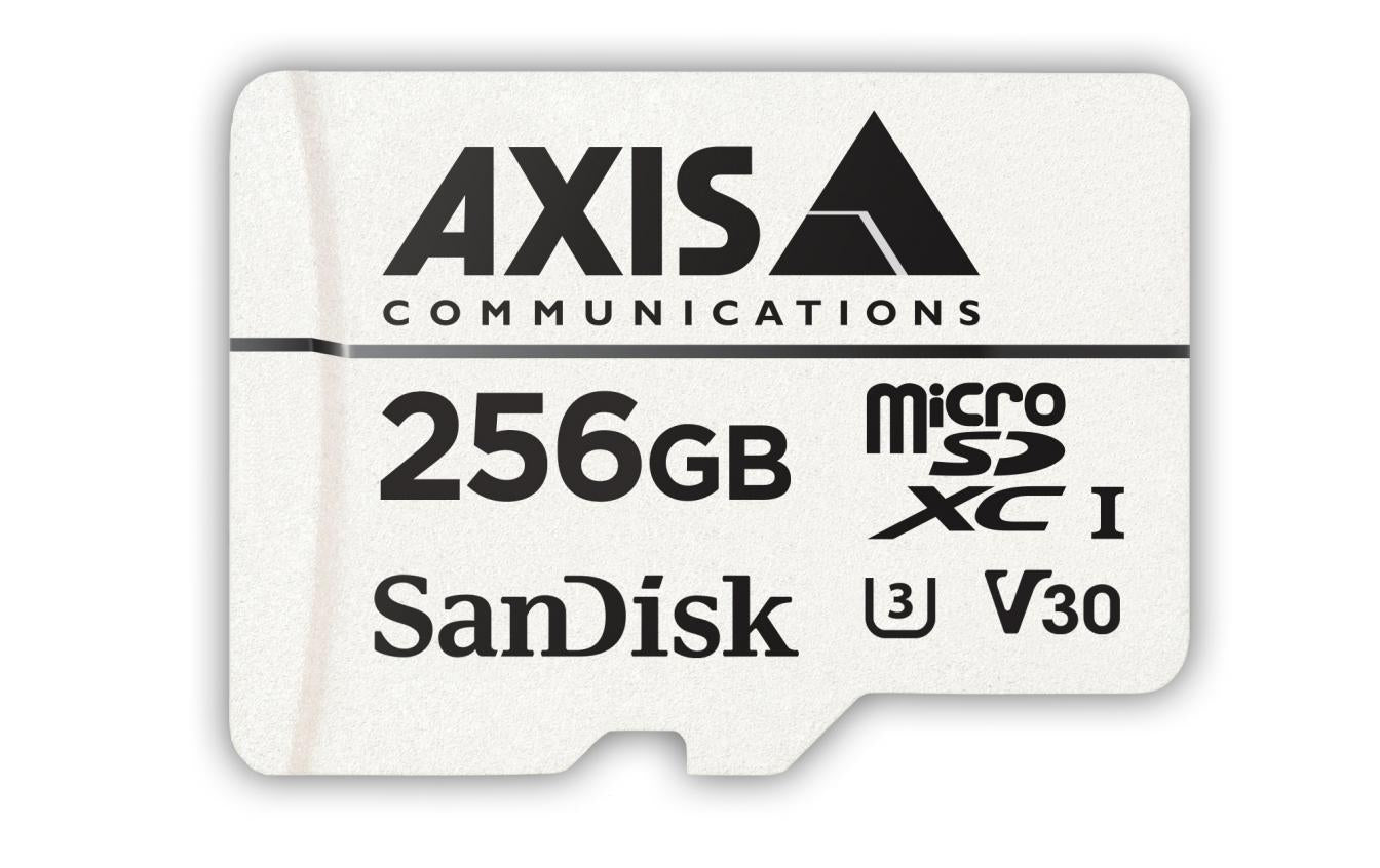Axis Surveillance Card MKII microSDXC 256 GB – UHS, U3, V30, 100/50 MB/s, inkl. SD-Adapter