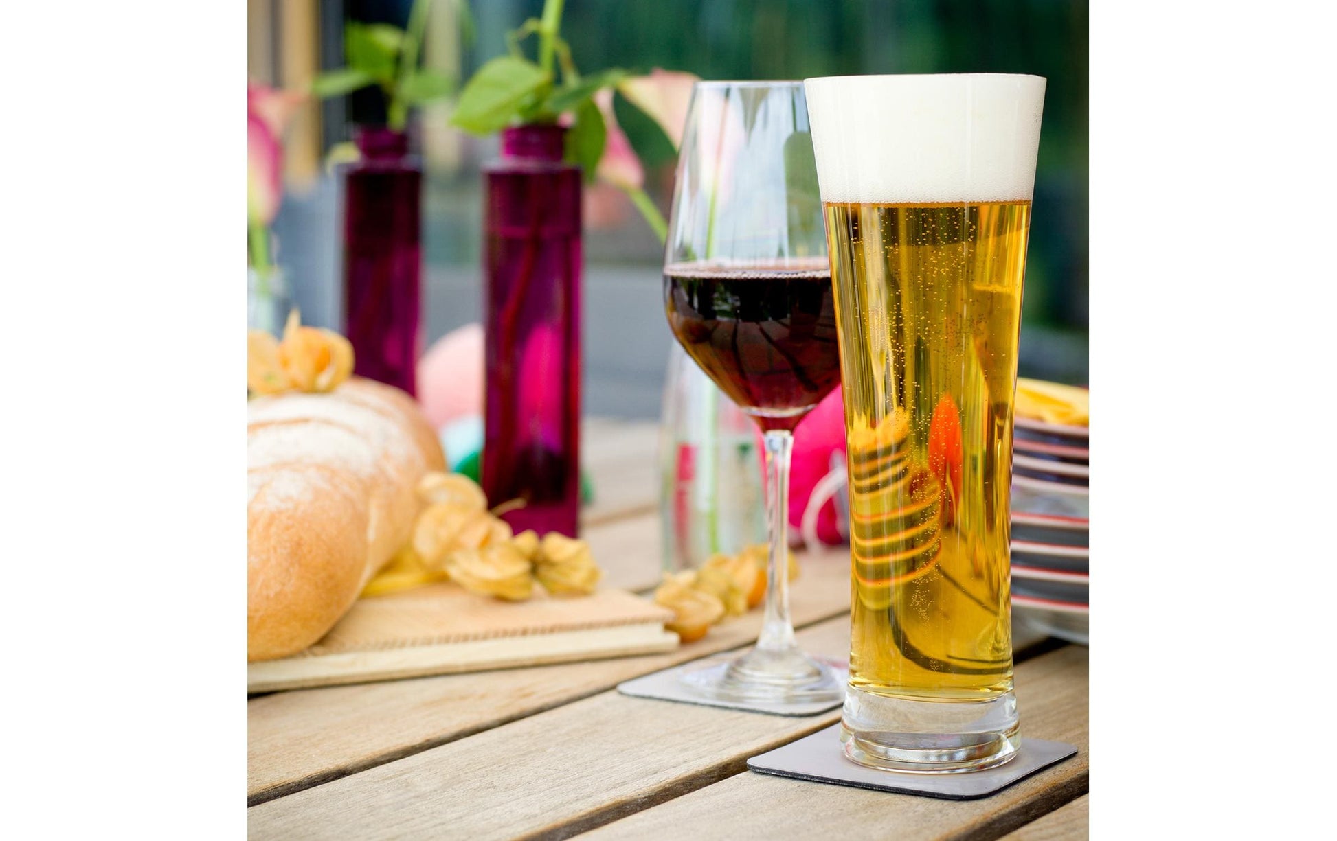 Silwy Bierglas – 0,33 l, Kristallglas, Transparent, 2-teilig