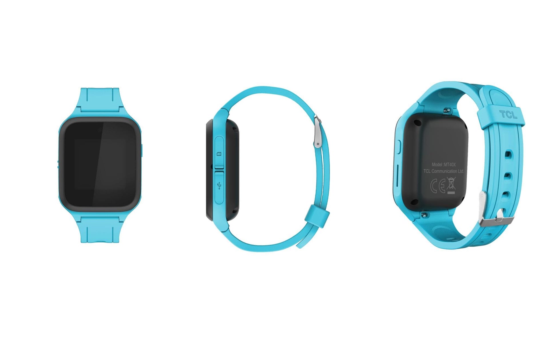 TCL MT40X Family Watch – Kinder-Smartwatch – 39,05 mm, 1,3", LTE + GPS, IP65, Blau