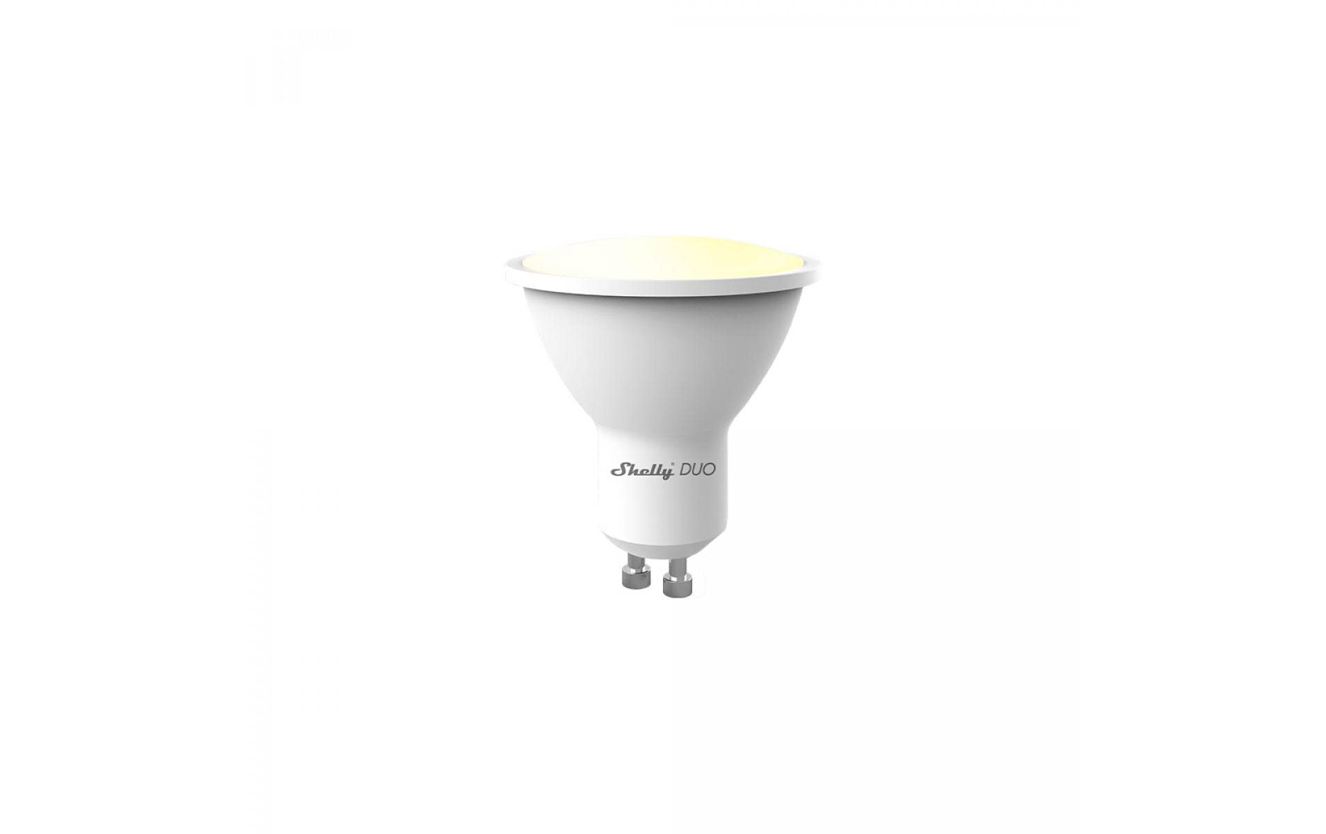 Shelly DUO – Smart-Leuchtmittel – GU10, 475 lm, 2’700–6’500 K, WLAN – für Amazon Alexa
