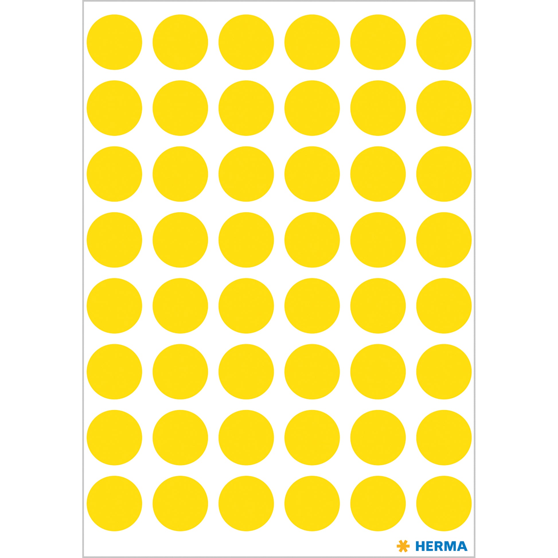 HERMA Vario Schuletiketten – Motiv Farbpunkte – Ø 13 mm, 240 Stk, 5 Bogen, Papier, permanent haftend