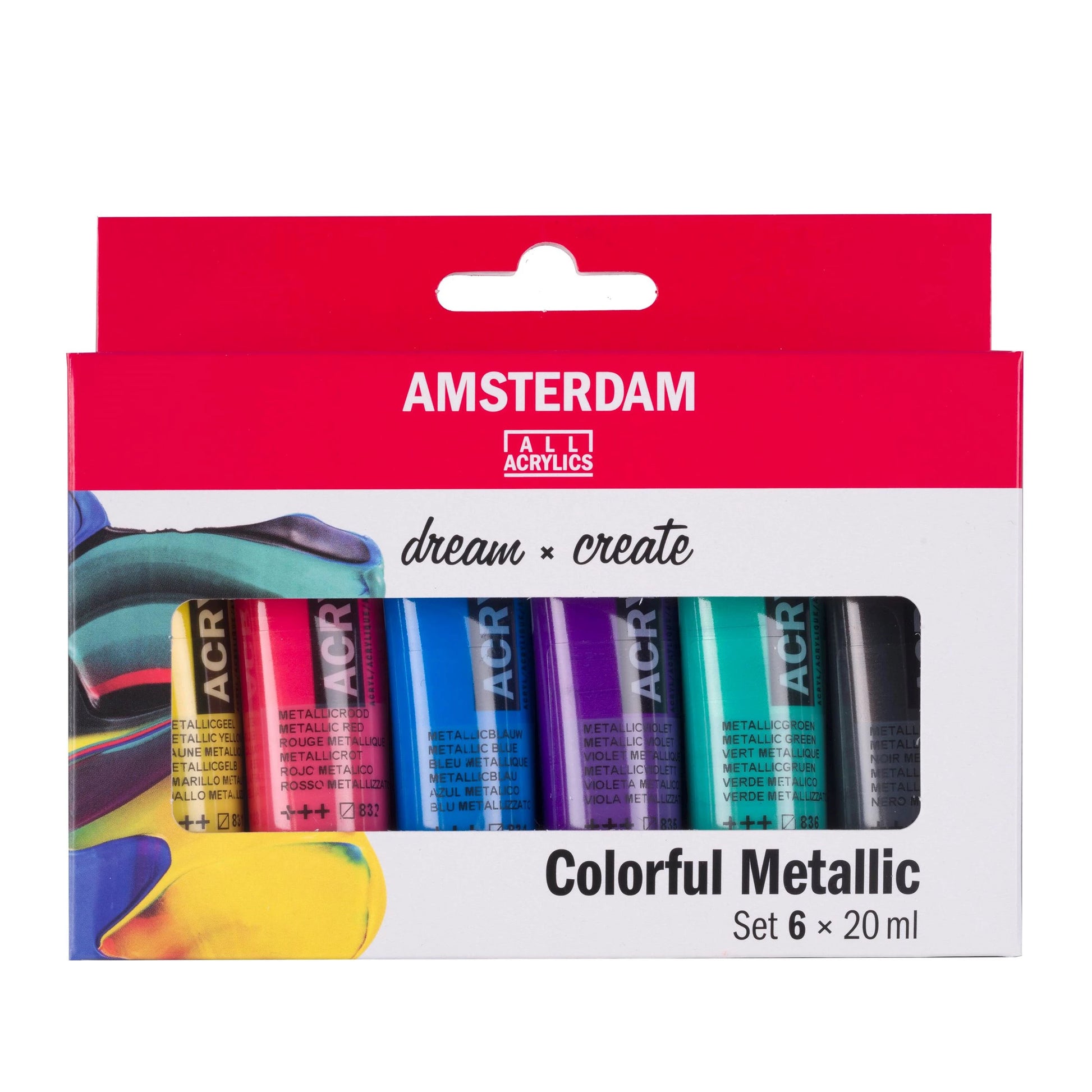 Amsterdam Acrylfarbe – Set – 6 Farben, 6 × 20 ml