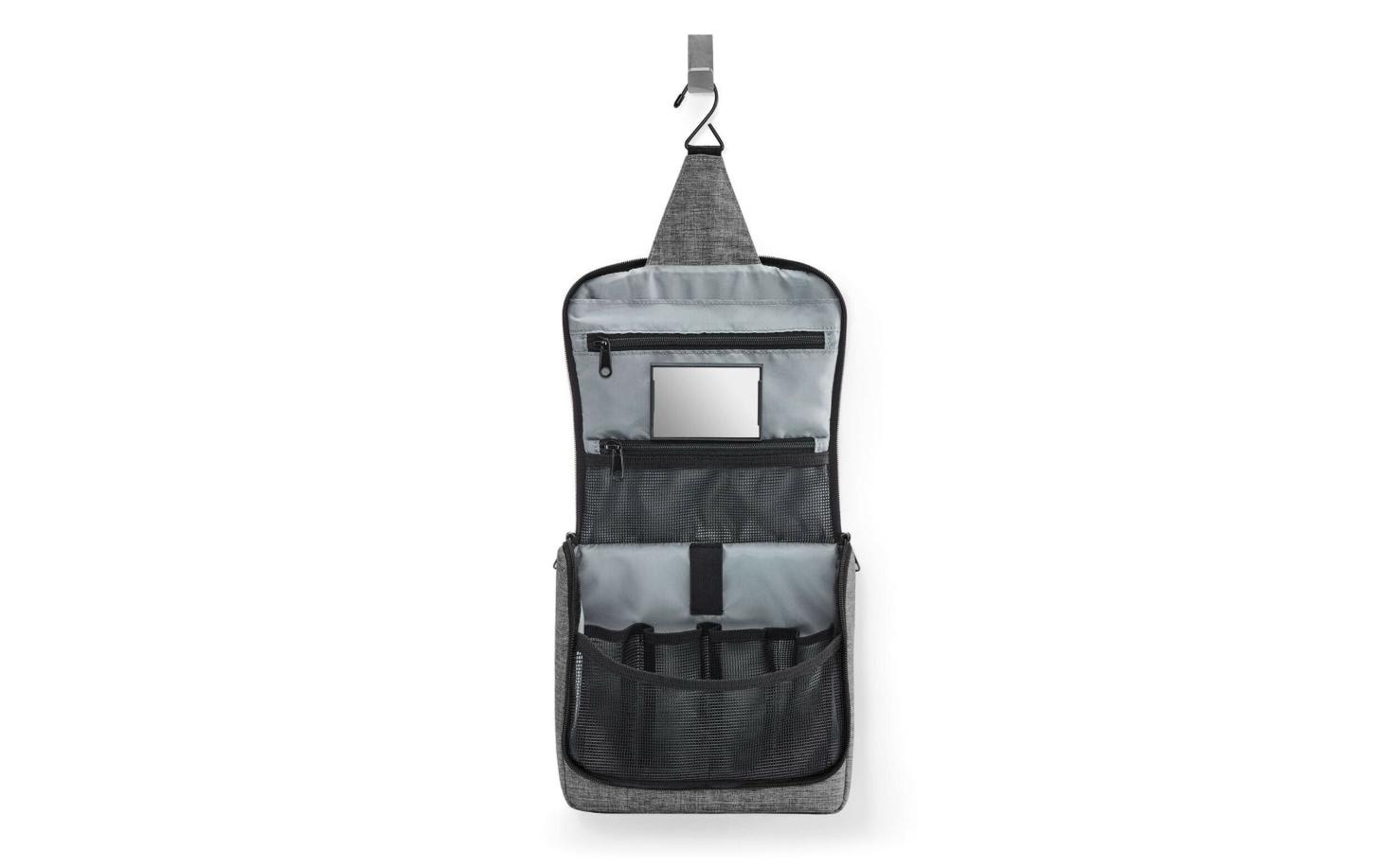 Reisenthel Kosmetiktasche Toiletbag – wasserfest, aufhängbar – 3 l – grau – Polyester