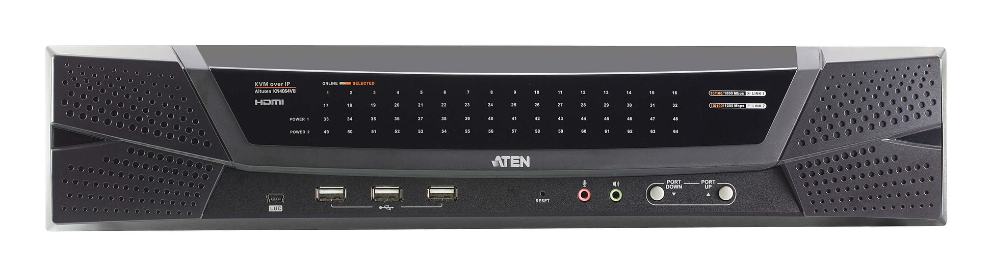 ATEN KN4064VB KVM über IP-Switch – HDMI/VGA, 3× USB-A, GbE, für Windows/Mac/Linux