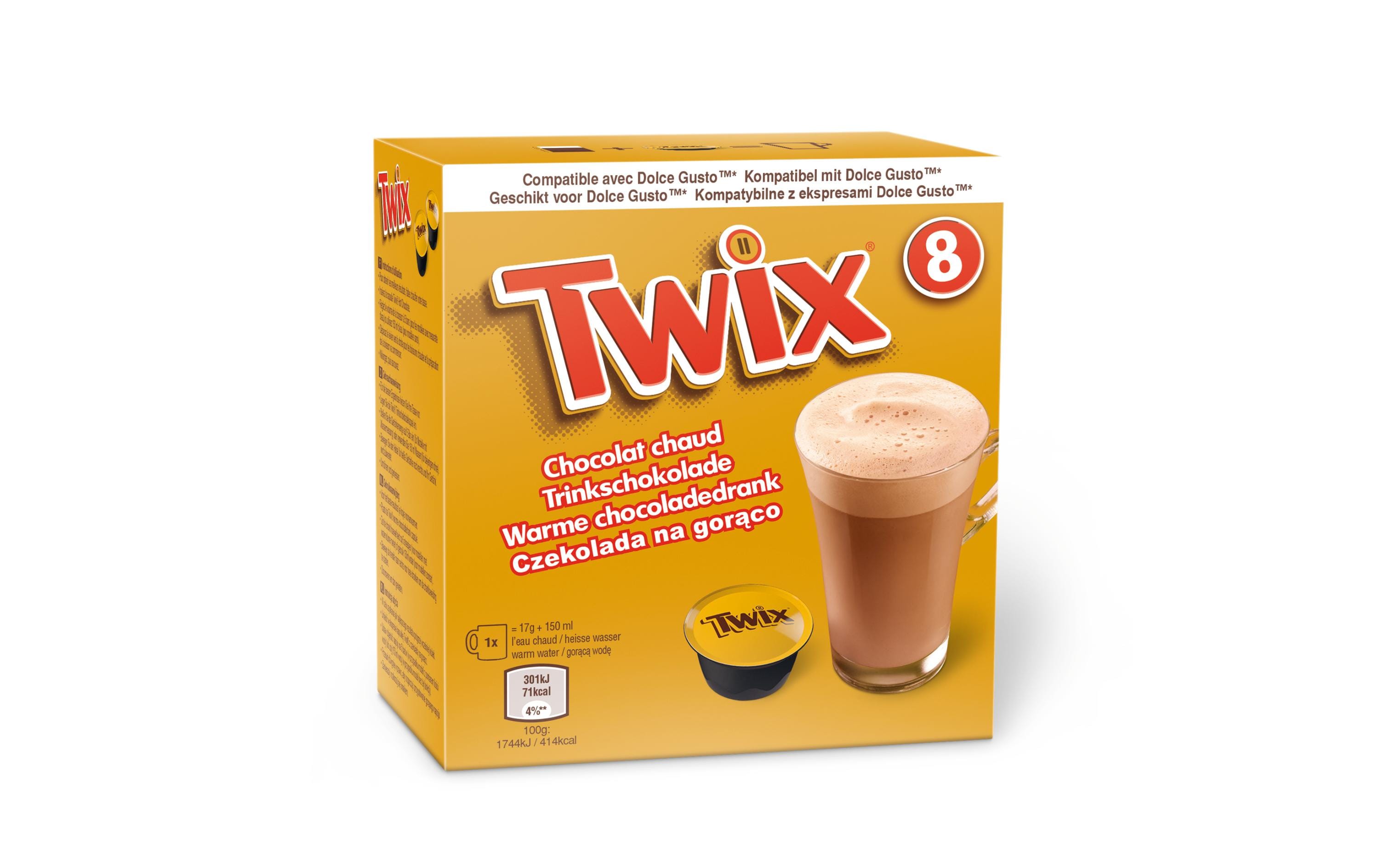 Mars uk Twix Trinkschokolade – Kapseln für Dolce Gusto – 8 Kapseln