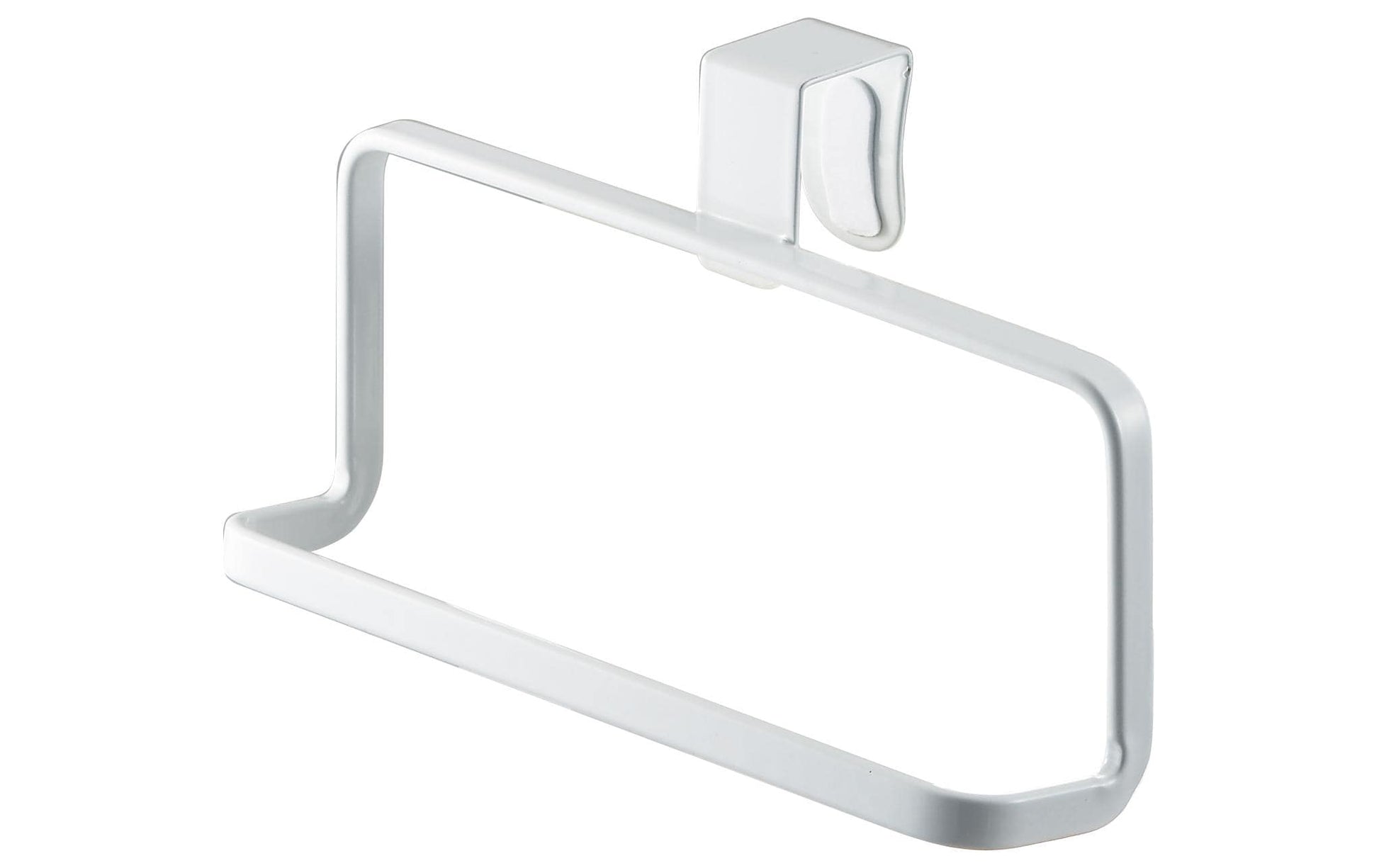Yamazaki Handtuchhalter – 7×16×9,5 cm, Metall, Haken, Weiss