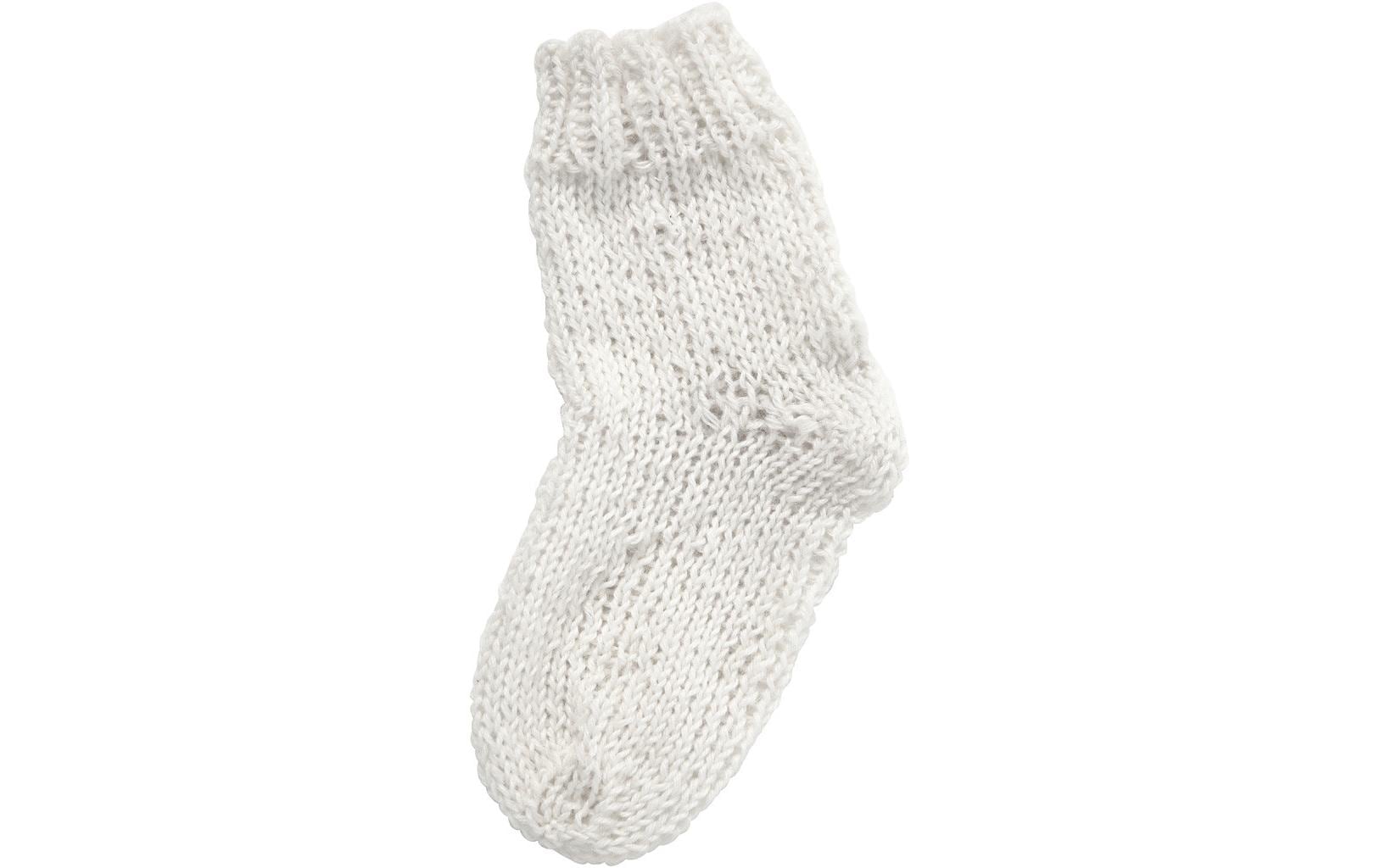 Creativ Company Sockenwolle Weiss – 50 g, 200 m, Nadel 2 mm, 1 Stk.