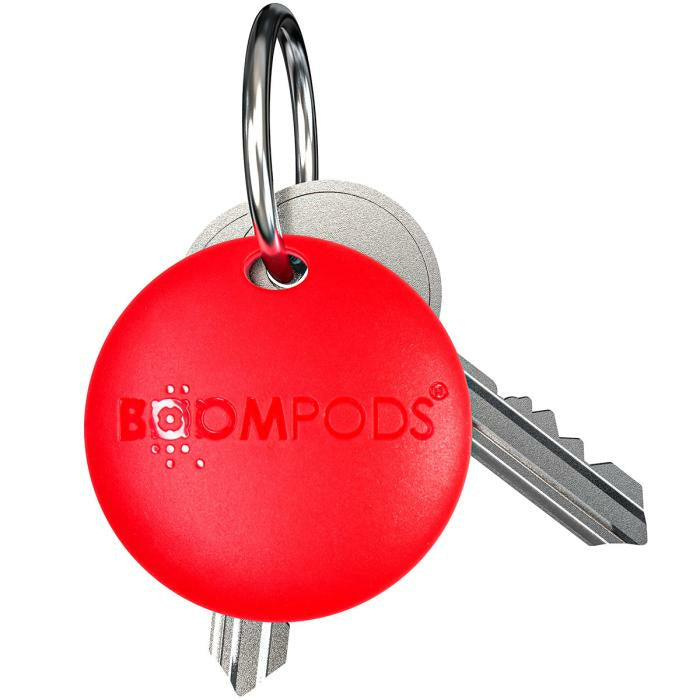 Boompods BoomTag – Bluetooth-Tracker – für Apple Wo ist? – IPX5 – CR2032 – Rot