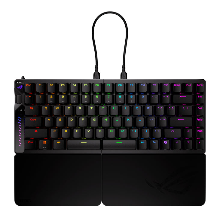ASUS ROG Falcata – Gaming-Tastatur 75% – Mechanisch – USB & Bluetooth & 2,4 GHz – RGB – Ohne Ziffernblock