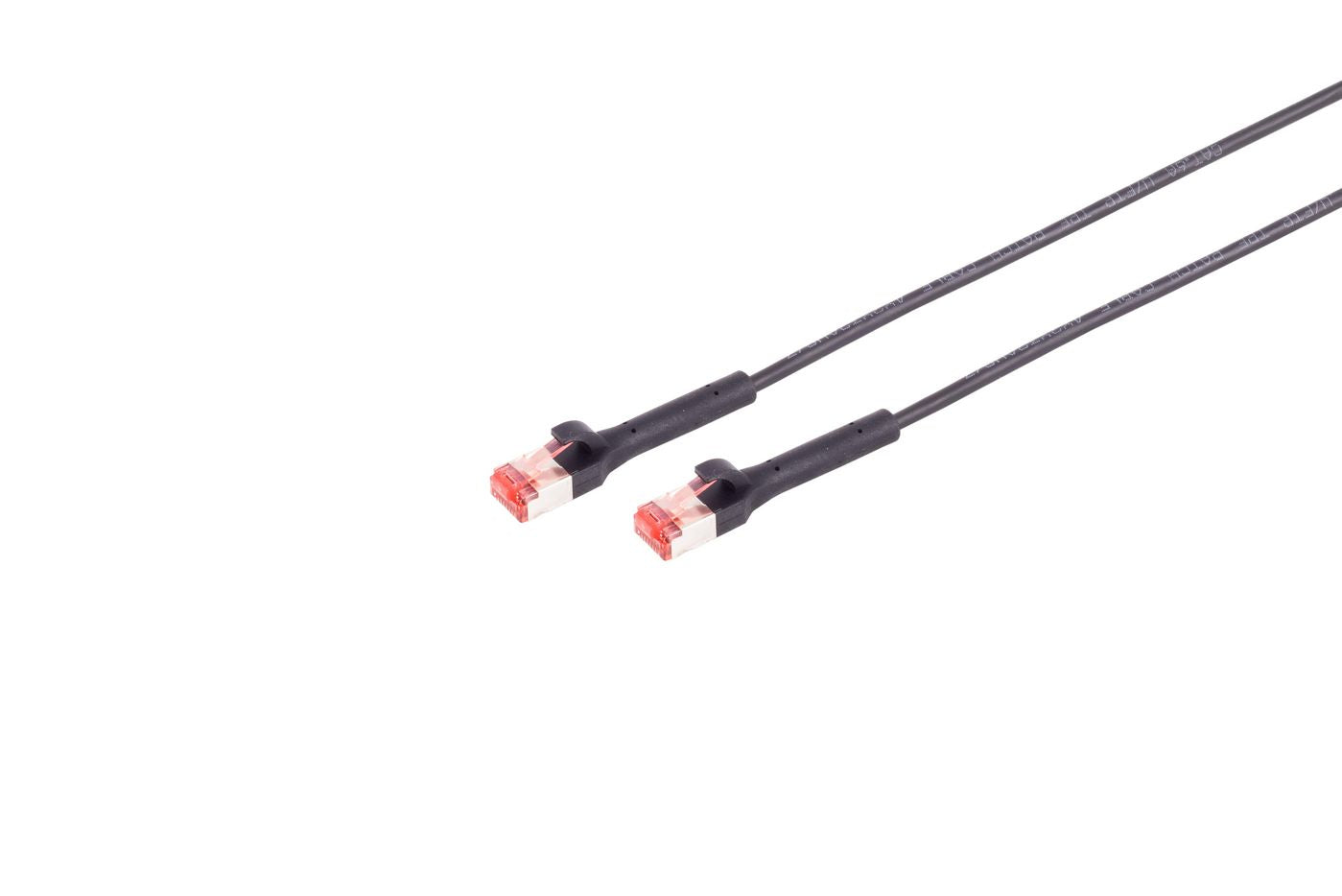 Lanview Patchkabel – LV-6AFTP-FLEX-ANG-10B, Cat6A U/FTP, RJ45 mit Knickschutz 10 m Schwarz
