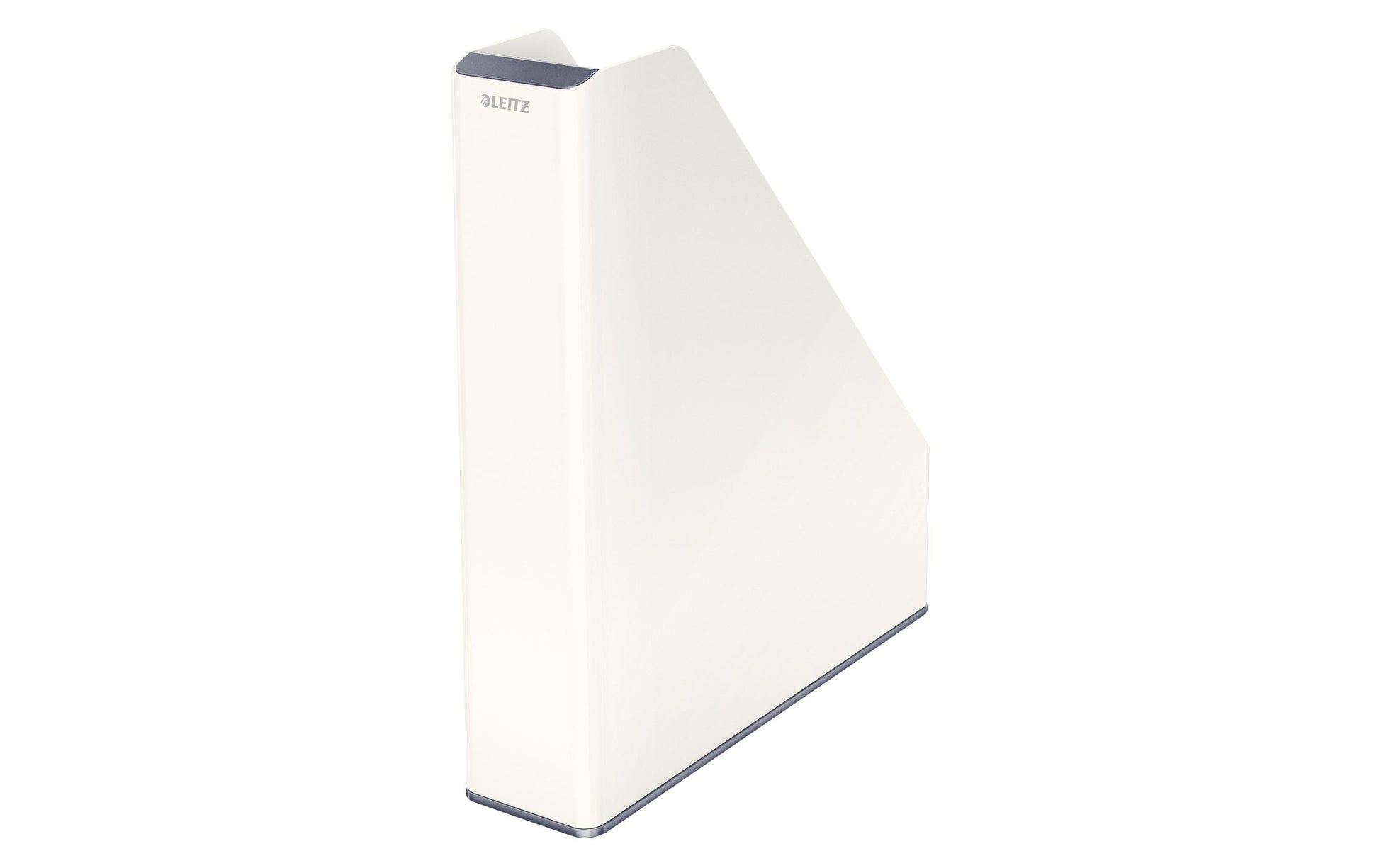 Leitz WOW Stehsammler – für A4, weiss/blau, Polystyrol (PS), B 73 × H 318 × T 272 mm