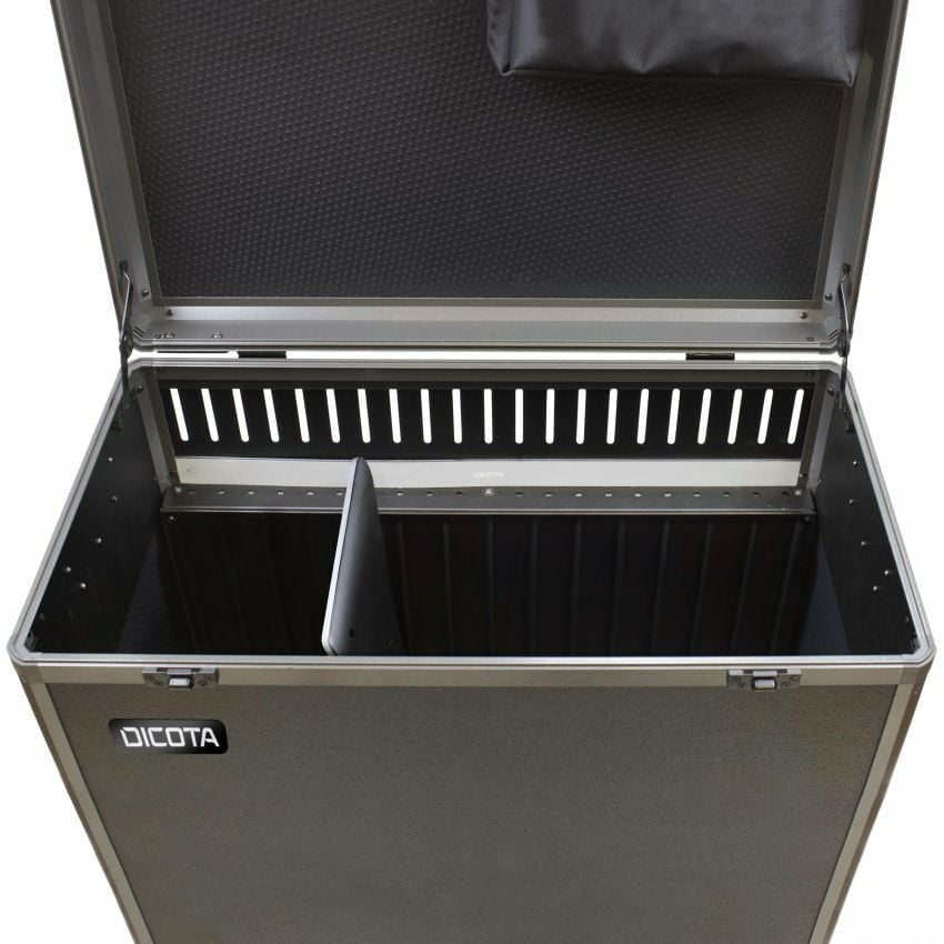 DICOTA D32005-CH Notebook-Trolley – für Tablets, 20 Geräte, Aluminium, schwarz