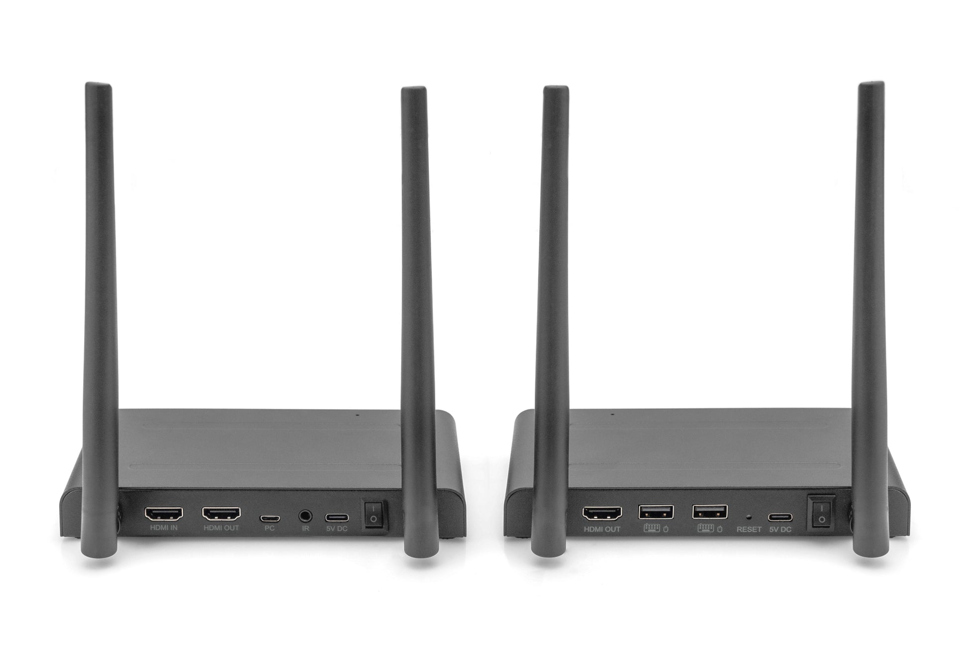 Digitus HDMI KVM-Extender, kabellos über WLAN, Set, bis 150 m, 4K (3840 × 2160)