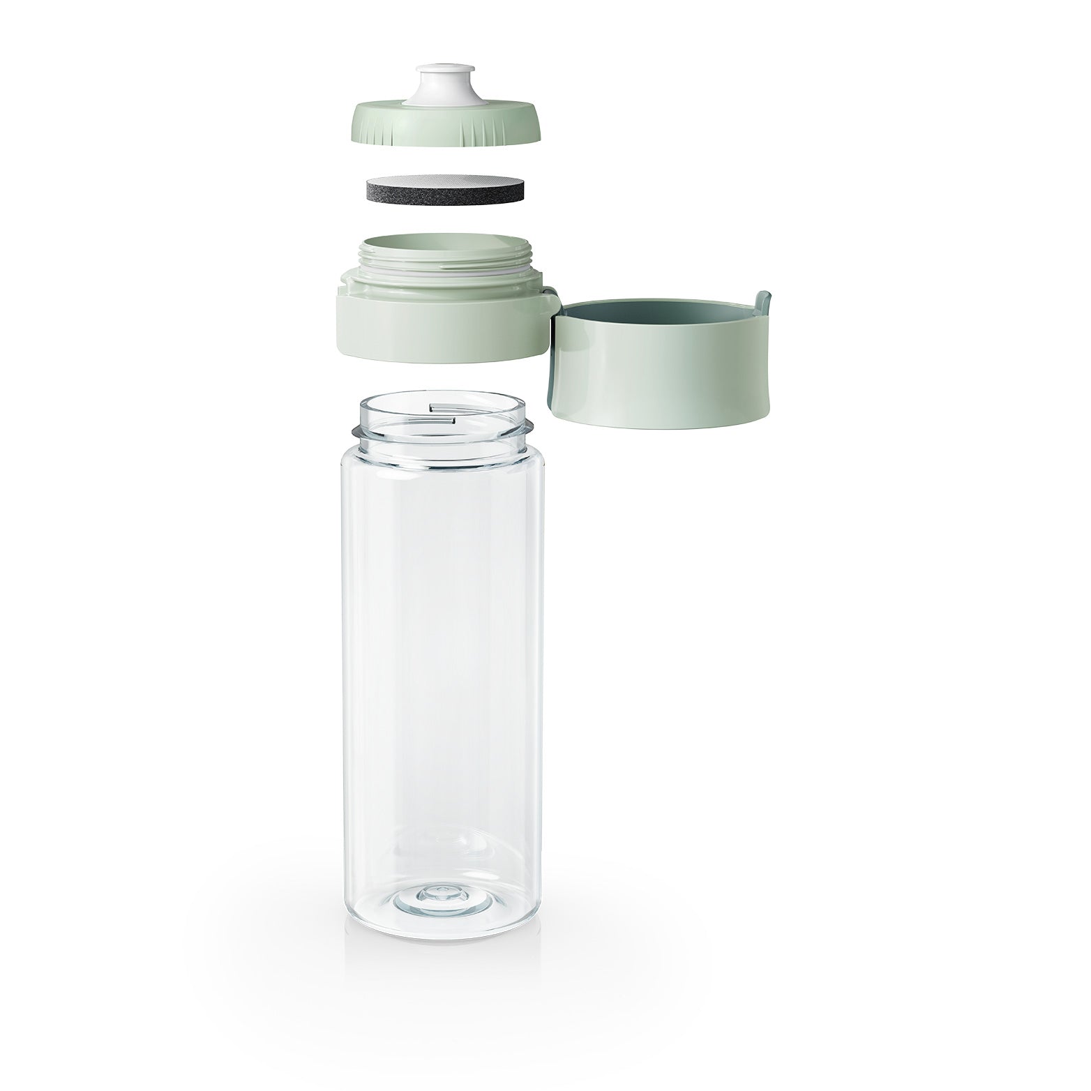 Brita Filterflasche 600 ml – mit Aktivkohlefilter, BPA-frei, Hellgrün
