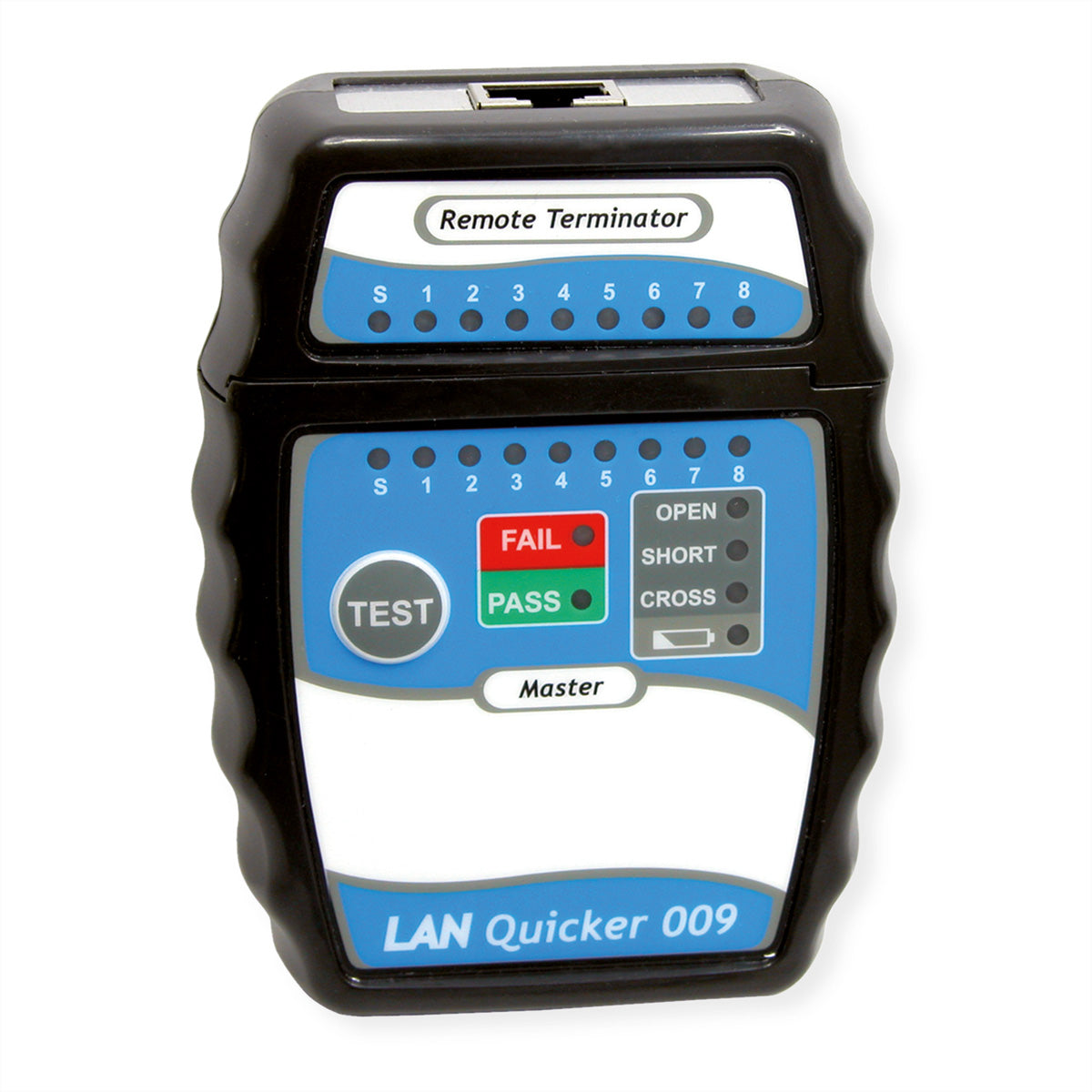 VALUE LAN Quicker – Netzwerk-Kabeltester – RJ45, LED-Anzeige, OPEN/SHORT/CROSS