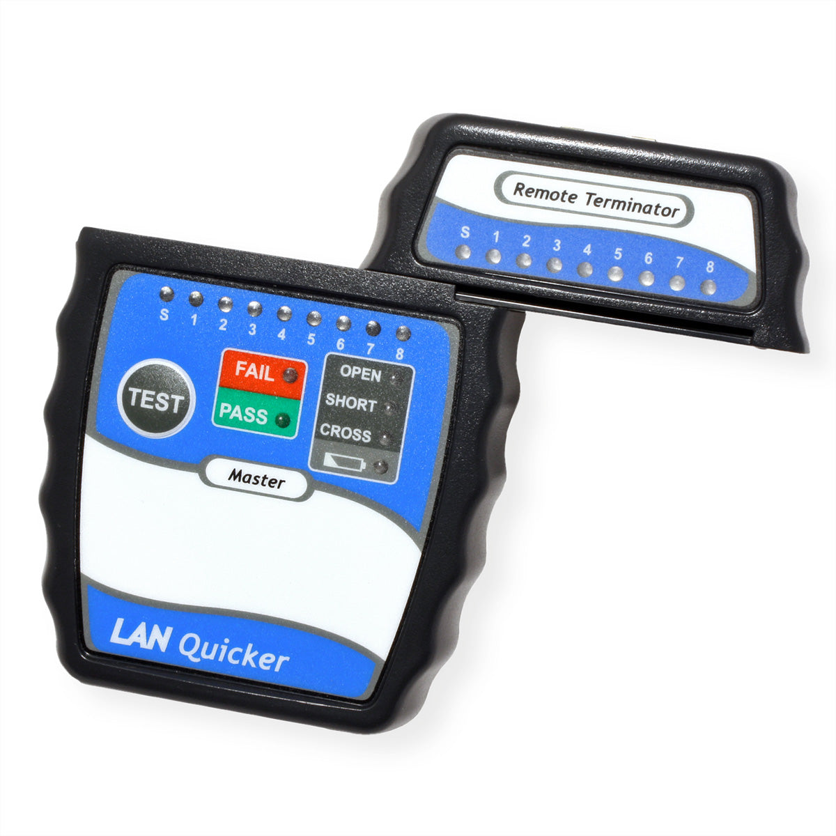 VALUE LAN Quicker – Netzwerk-Kabeltester – RJ45, LED-Anzeige, OPEN/SHORT/CROSS