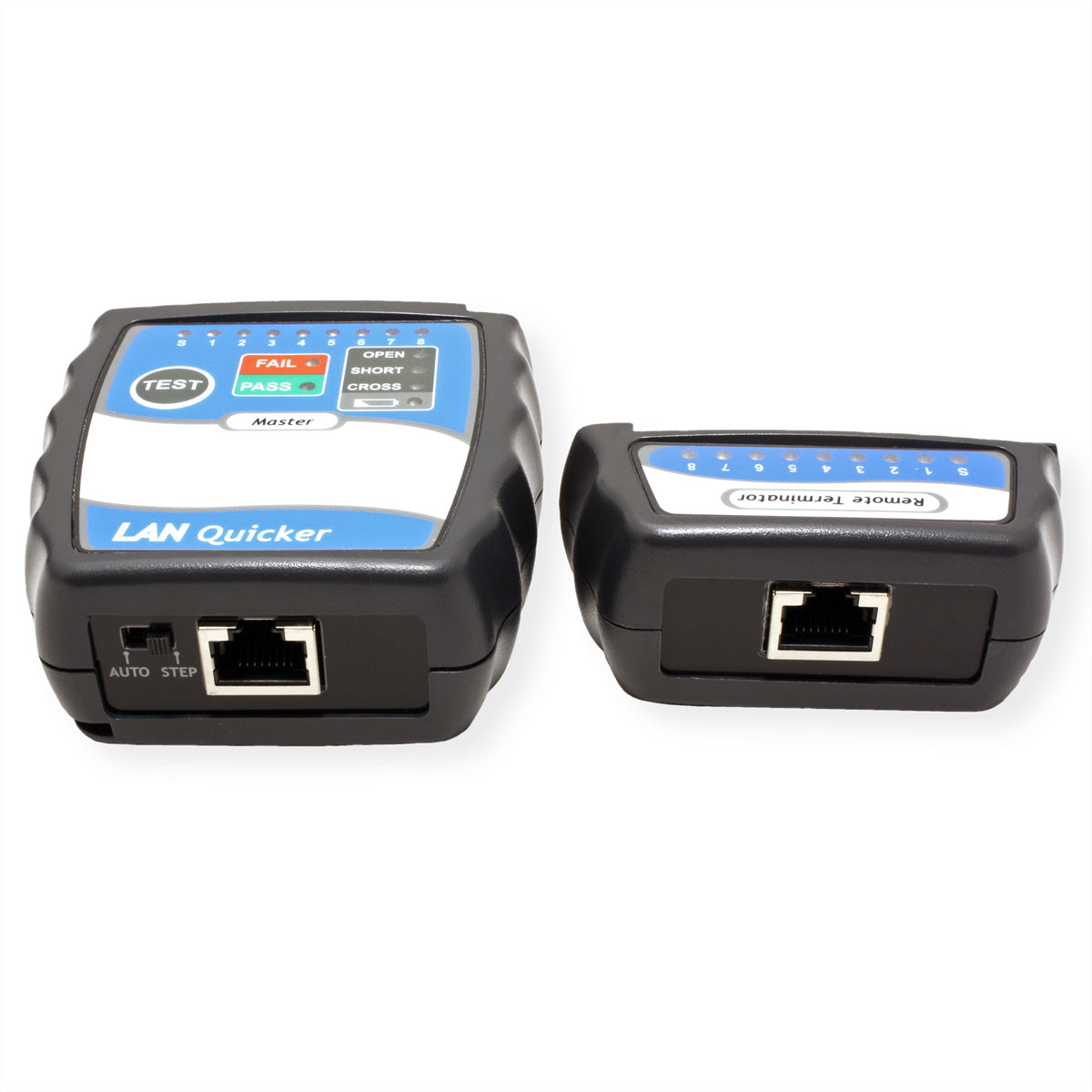 VALUE LAN Quicker – Netzwerk-Kabeltester – RJ45, LED-Anzeige, OPEN/SHORT/CROSS