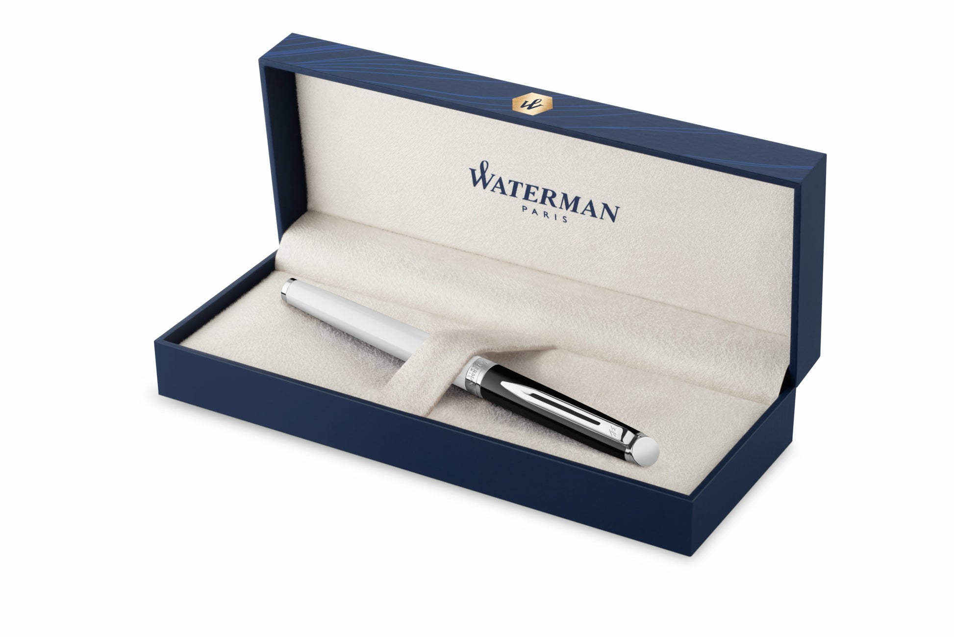 Waterman Hémisphère Colour Blocking Schwarz & Weiss – Lackoberfläche, Geschenkbox