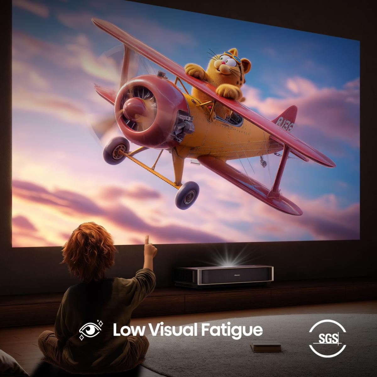 Hisense PT1 – Ultra-Kurzwurf DLP Laser, 4K UHD, 2500 ANSI Lumen, Smart