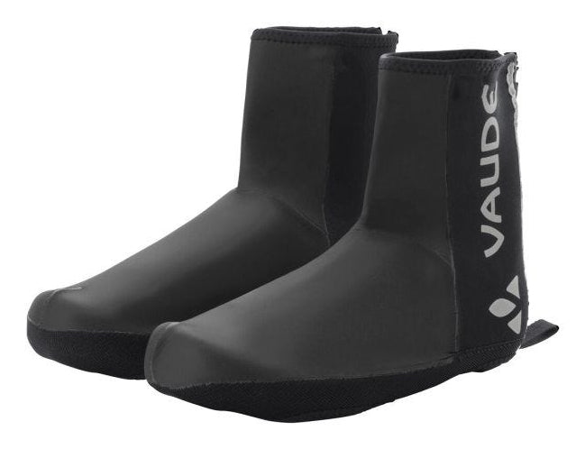VAUDE Schuhüberzieher Posta – 40–43 – Polyamid, Schwarz, Reissverschluss, reflektierend, wasserfest