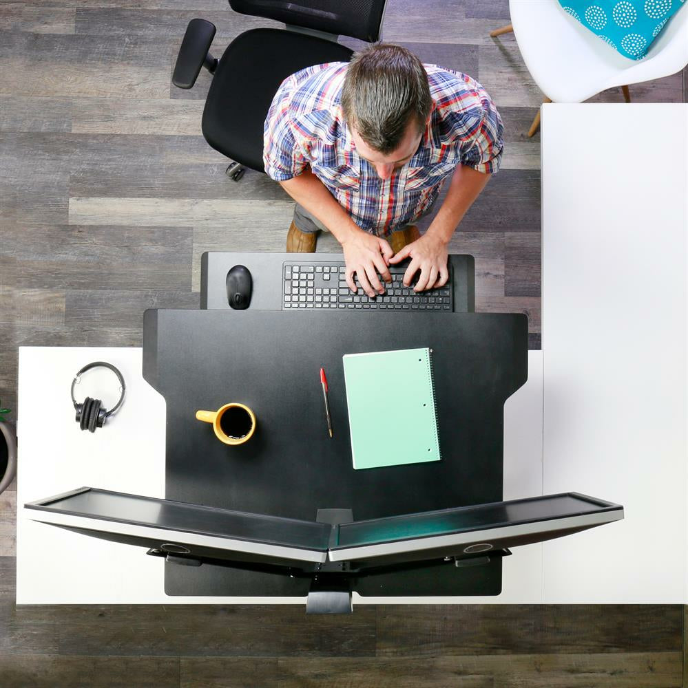 Ergotron WorkFit-TX – Stehtisch – Schwarz – Höhenverstellbar