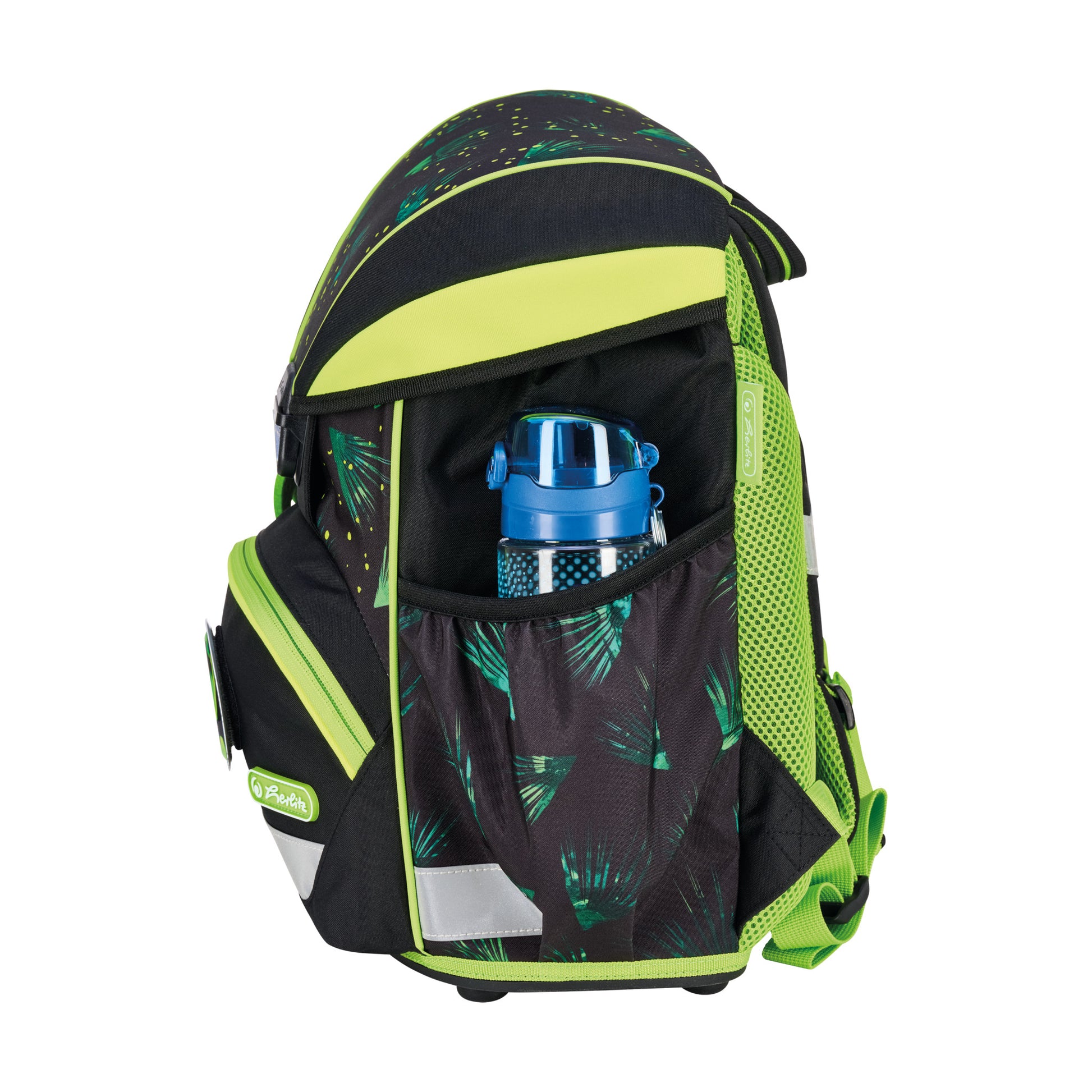 Herlitz UltraLight XL Plus – Schulrucksack-Set 4-teilig, Dschungel, 22 l, 32×39×25 cm, mit Brustgurt