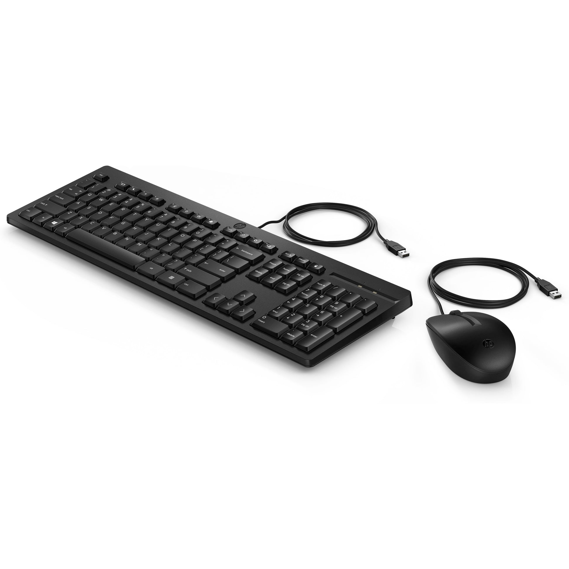 HP 225 – Tastatur- und Maus-Set – kabelgebunden, USB – schwarz