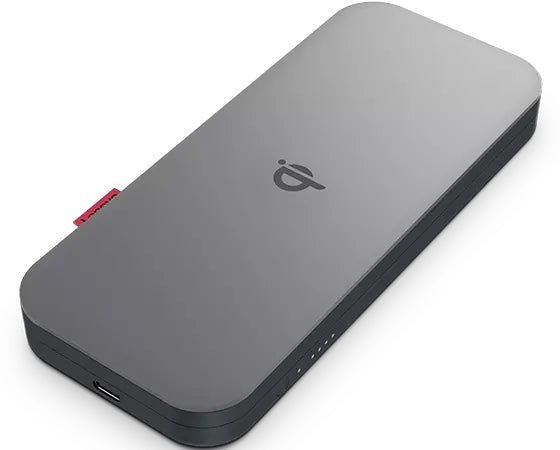 Lenovo Wireless Powerbank 10'000 mAh – 30 W PD, 2× USB-C, grau