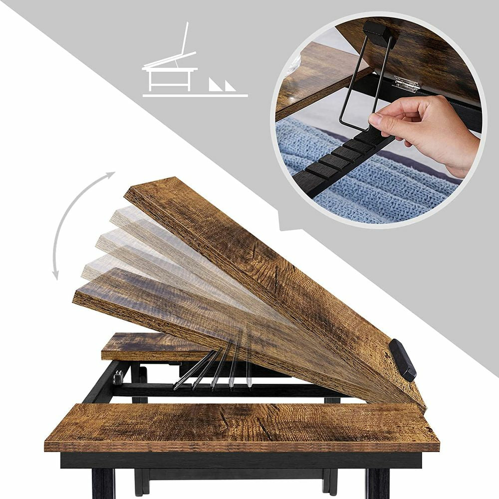 Songmics Laptop-Ständer – bis 14,3", höhenverstellbar, Traglast 10 kg – Braun