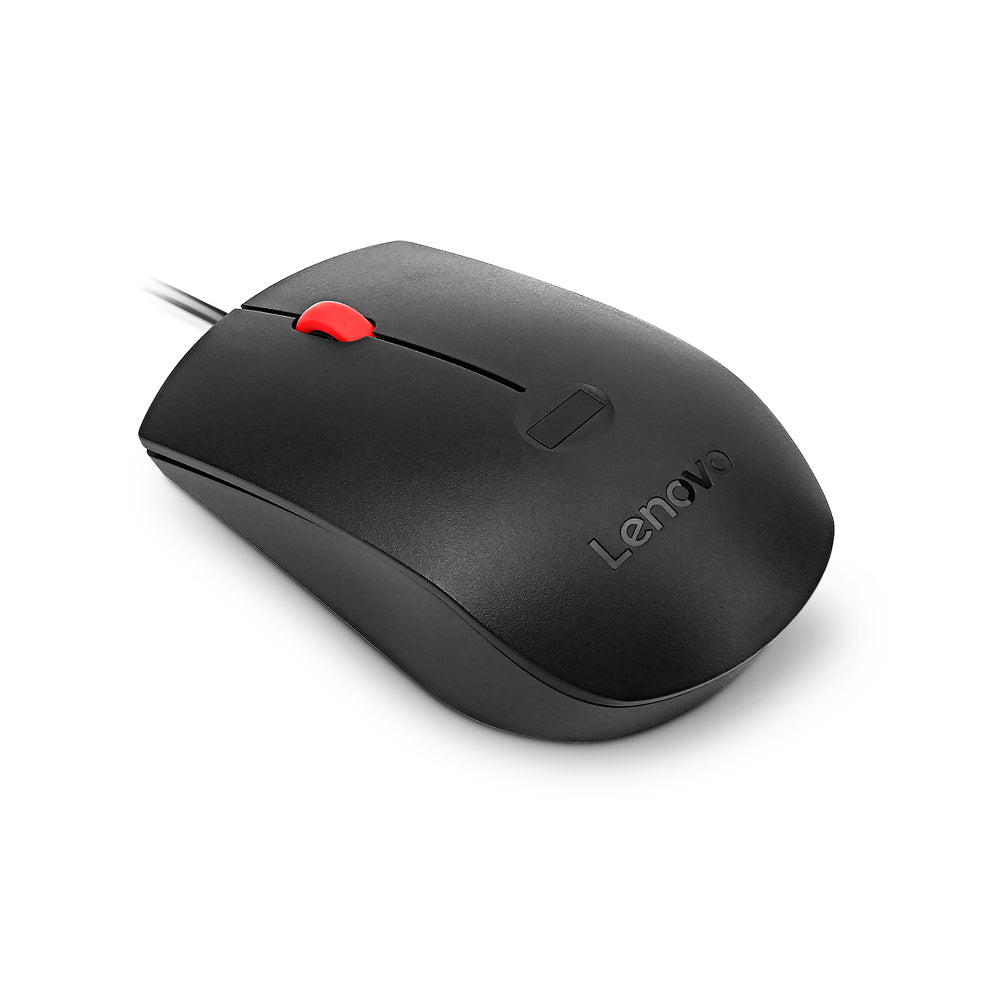 Lenovo 4Y51M03357 – Maus – Kabelgebunden (USB‑A), 1600 DPI, beidhändig, Schwarz