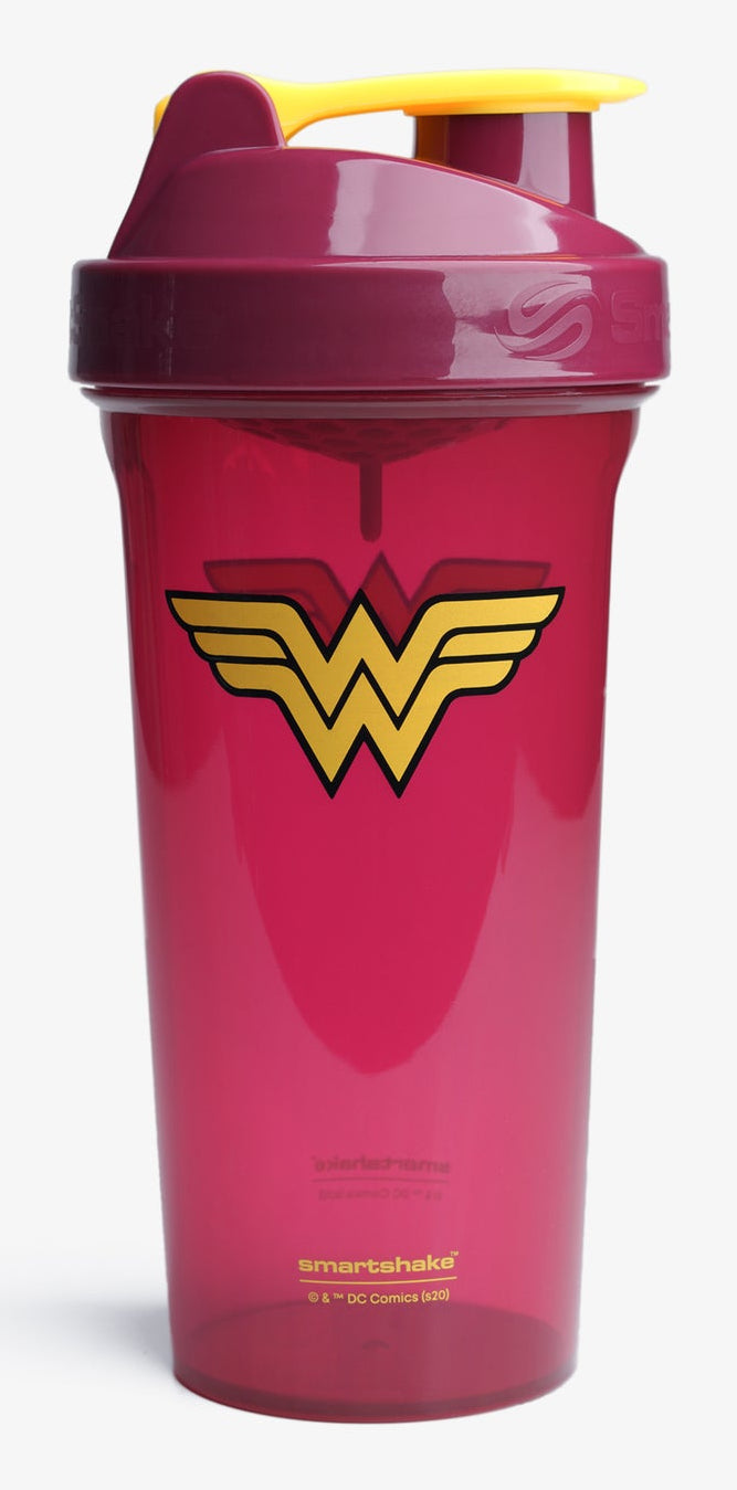 Smartshake Lite Trinkflasche 800 ml – Kunststoff, Schraubdeckel, Wonder Woman