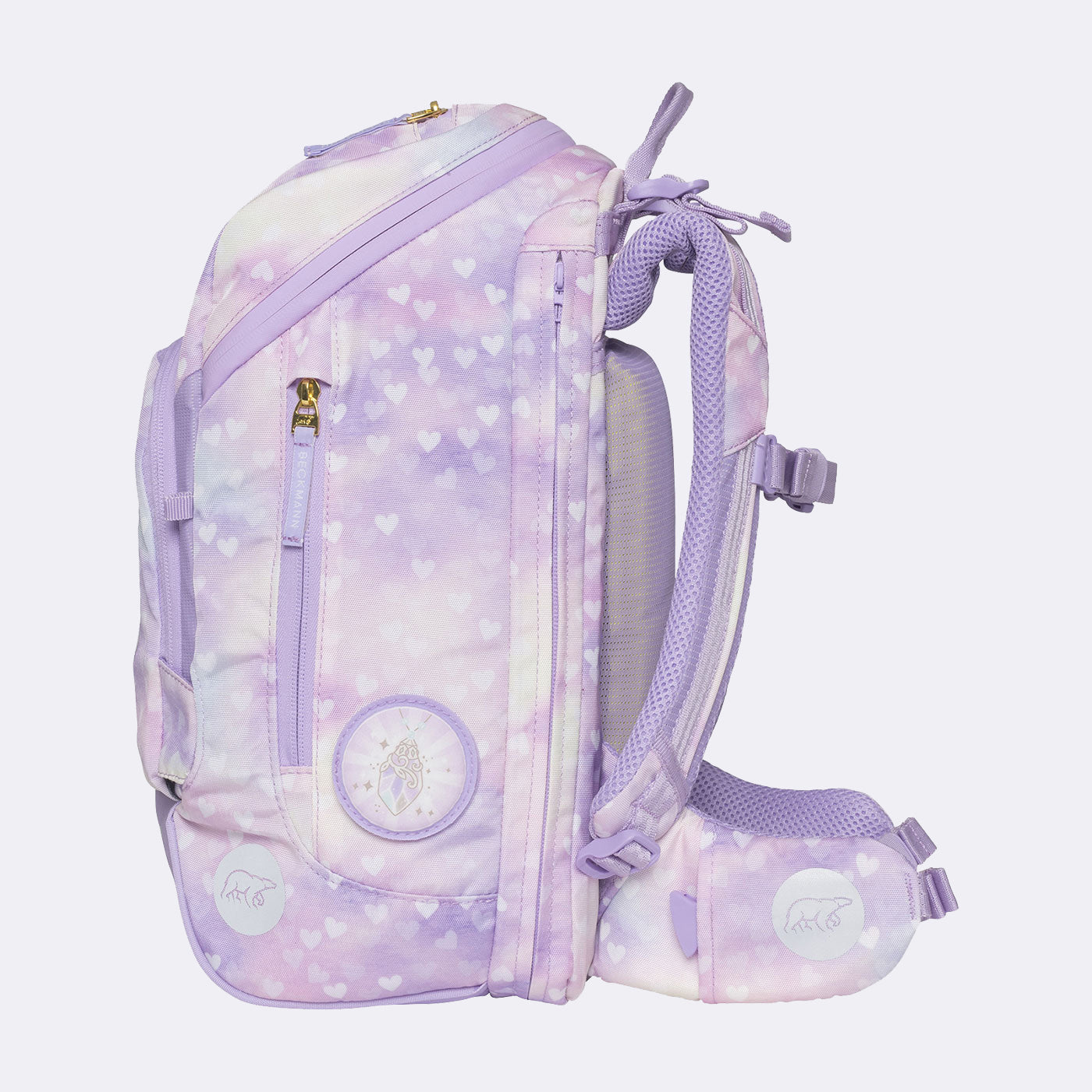 Beckmann Active Air FLX – Schulrucksack-Set 6-teilig, Unicorn Princess, 25 l, 22×39×26 cm