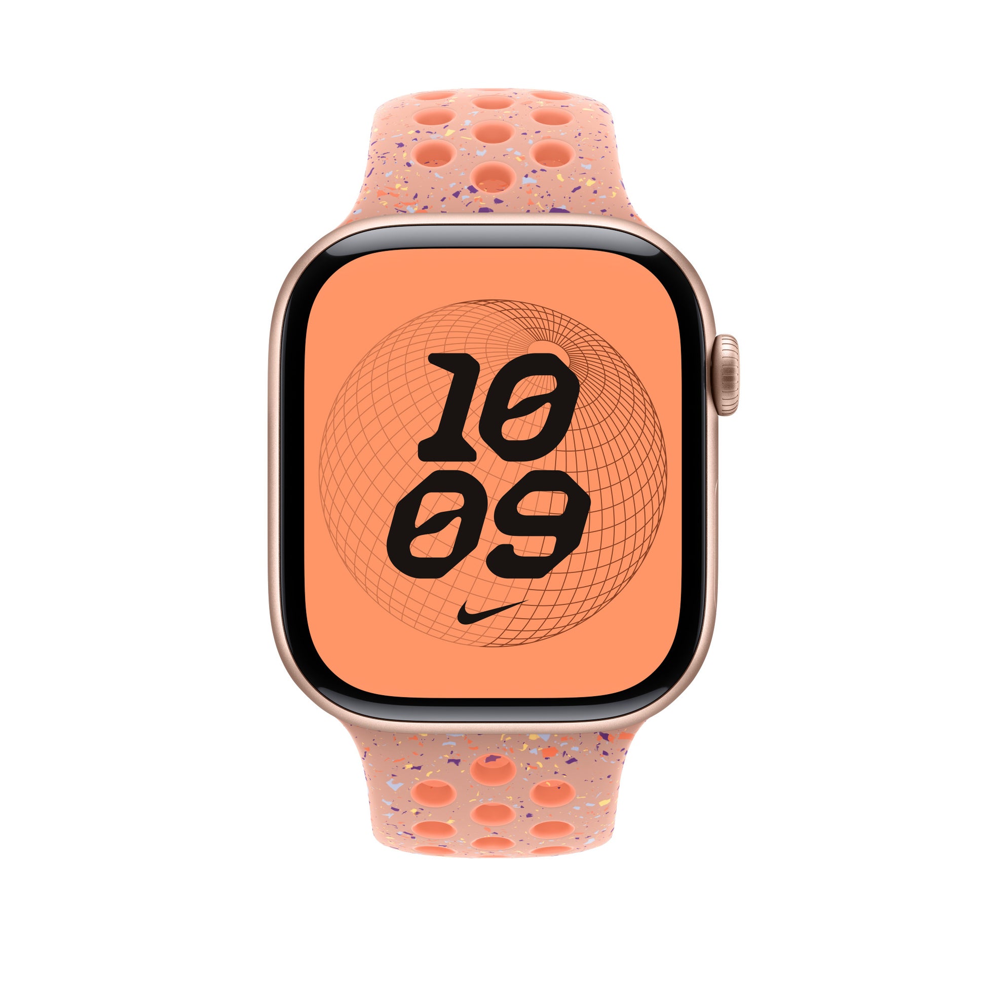 Apple Nike Sport Band – Armband – für Apple Watch 46 mm, Alpenglow Pink, M/L, Polymer